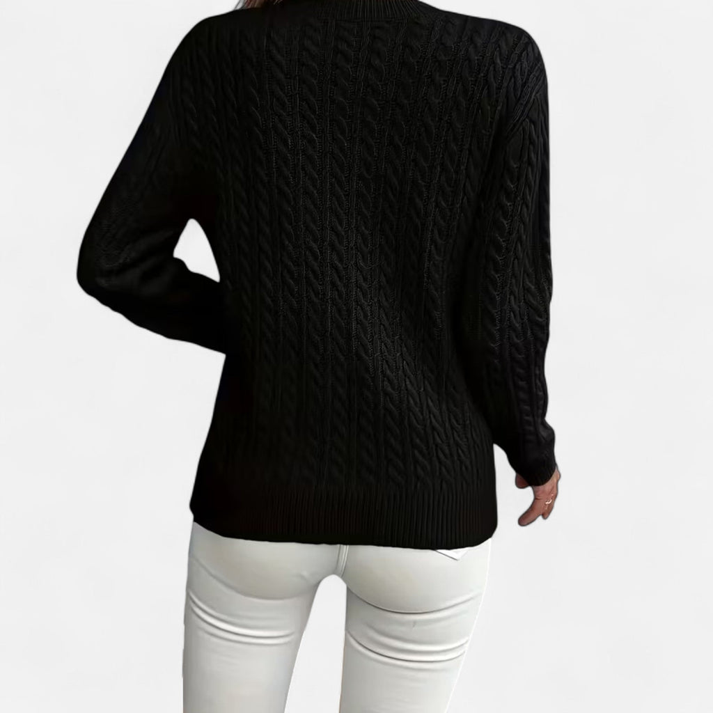 Dorevelle | Women's Cozy Casual Round-Neck Sweater for Effortless Style