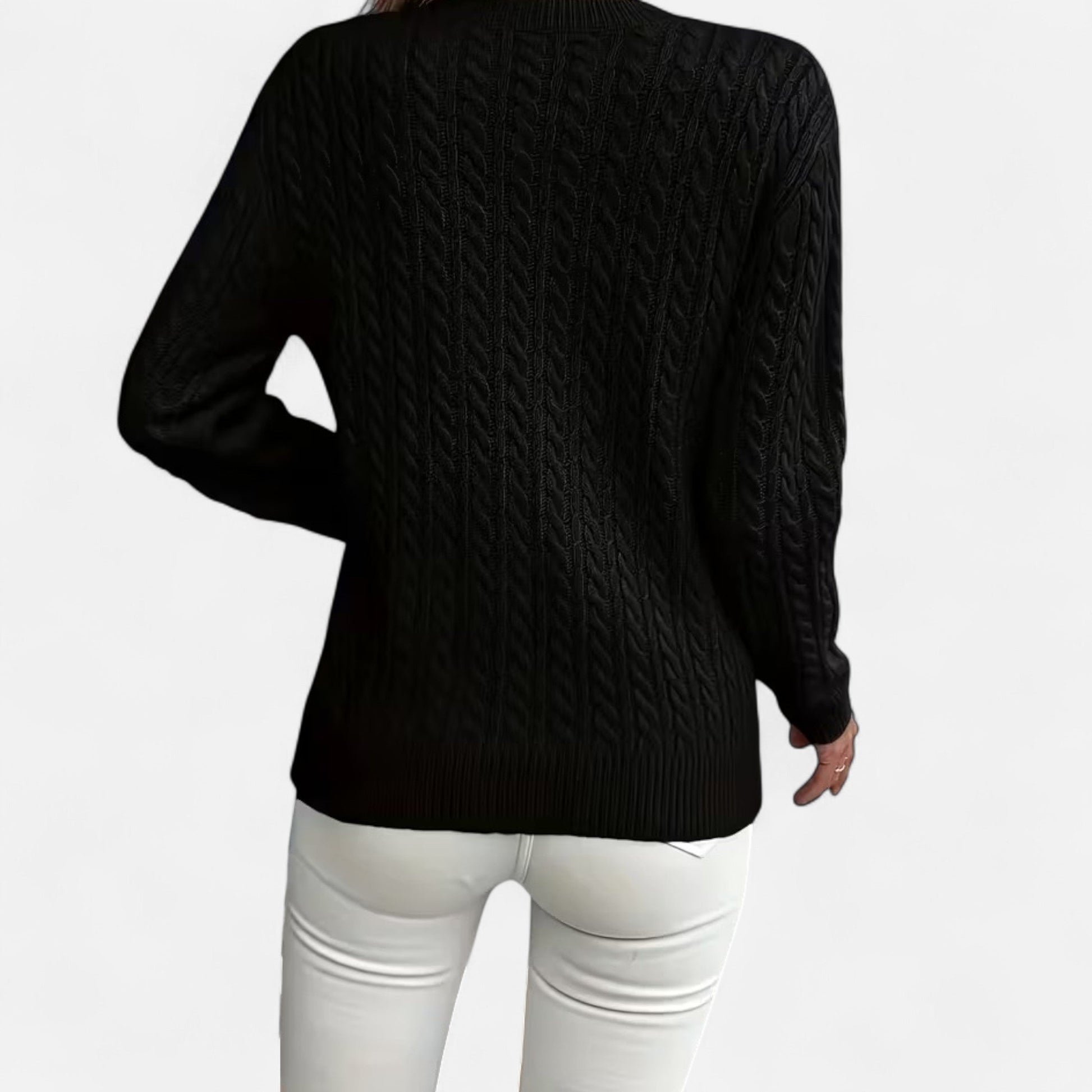 Dorevelle | Women's Cozy Casual Round-Neck Sweater for Effortless Style