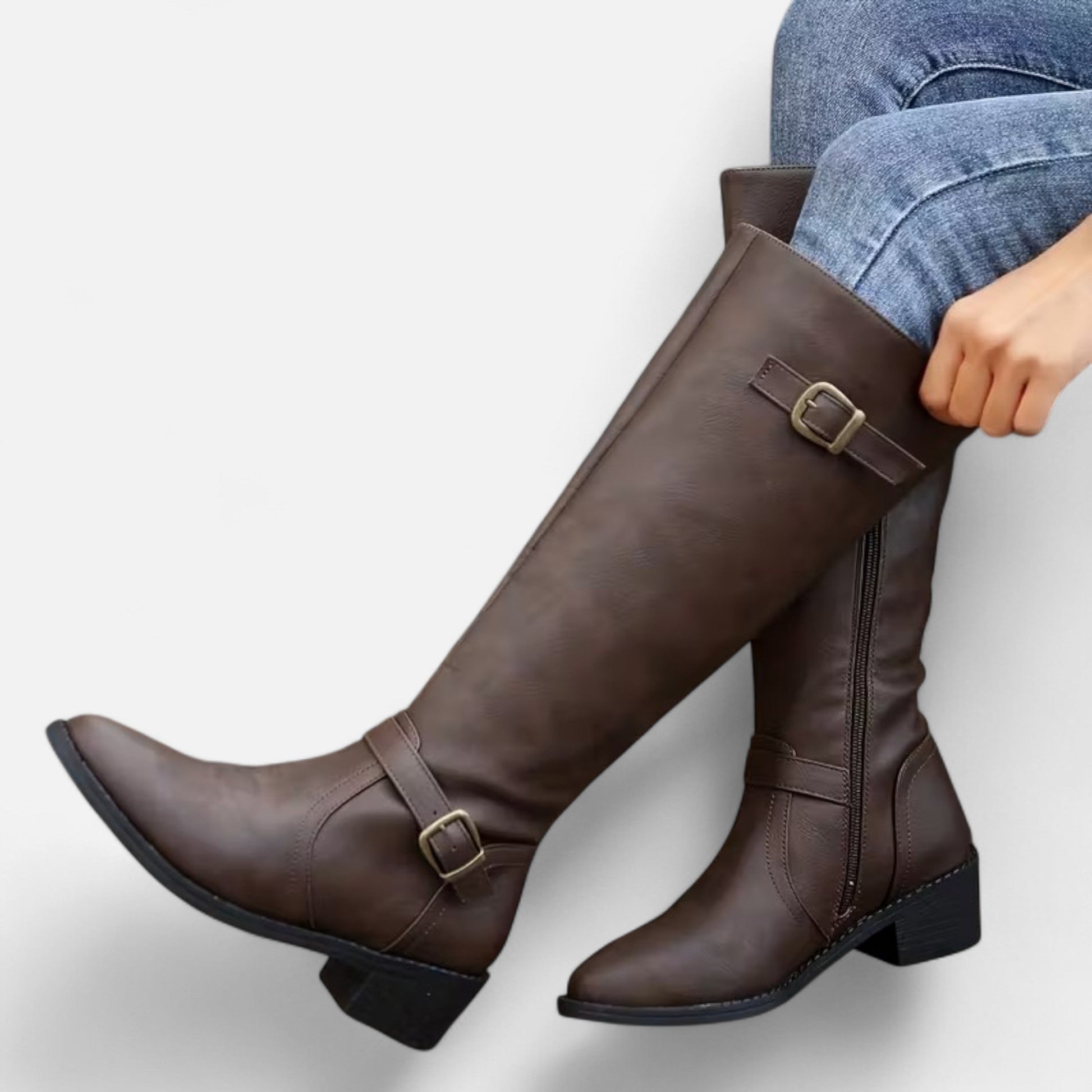 Dorevelle | Women’s Mid-Calf Buckle Boots