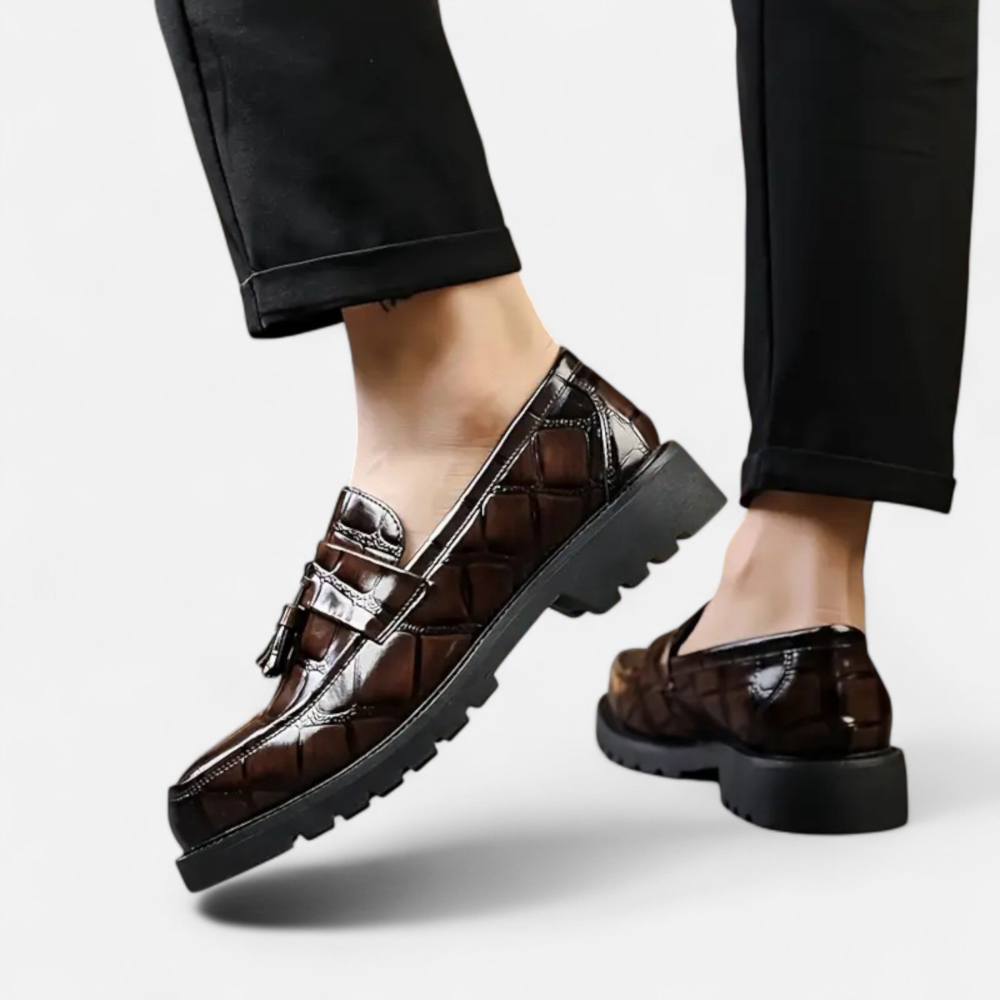 Dorevelle Men’s Loafers – Timeless Vintage Fringe Style