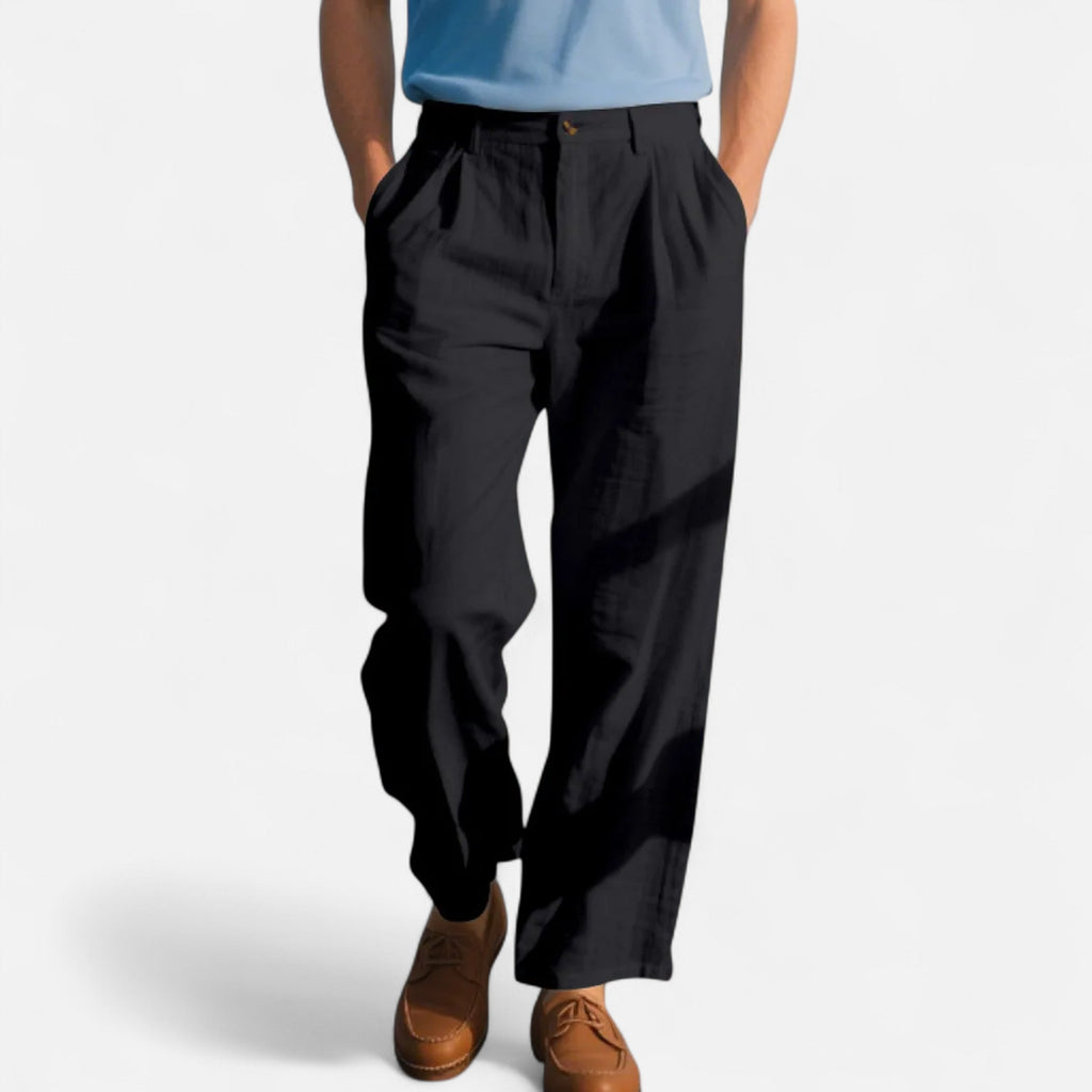 Dorevelle | Herren Leinenhose mit geradem Schnitt – Elegante Business-Mode