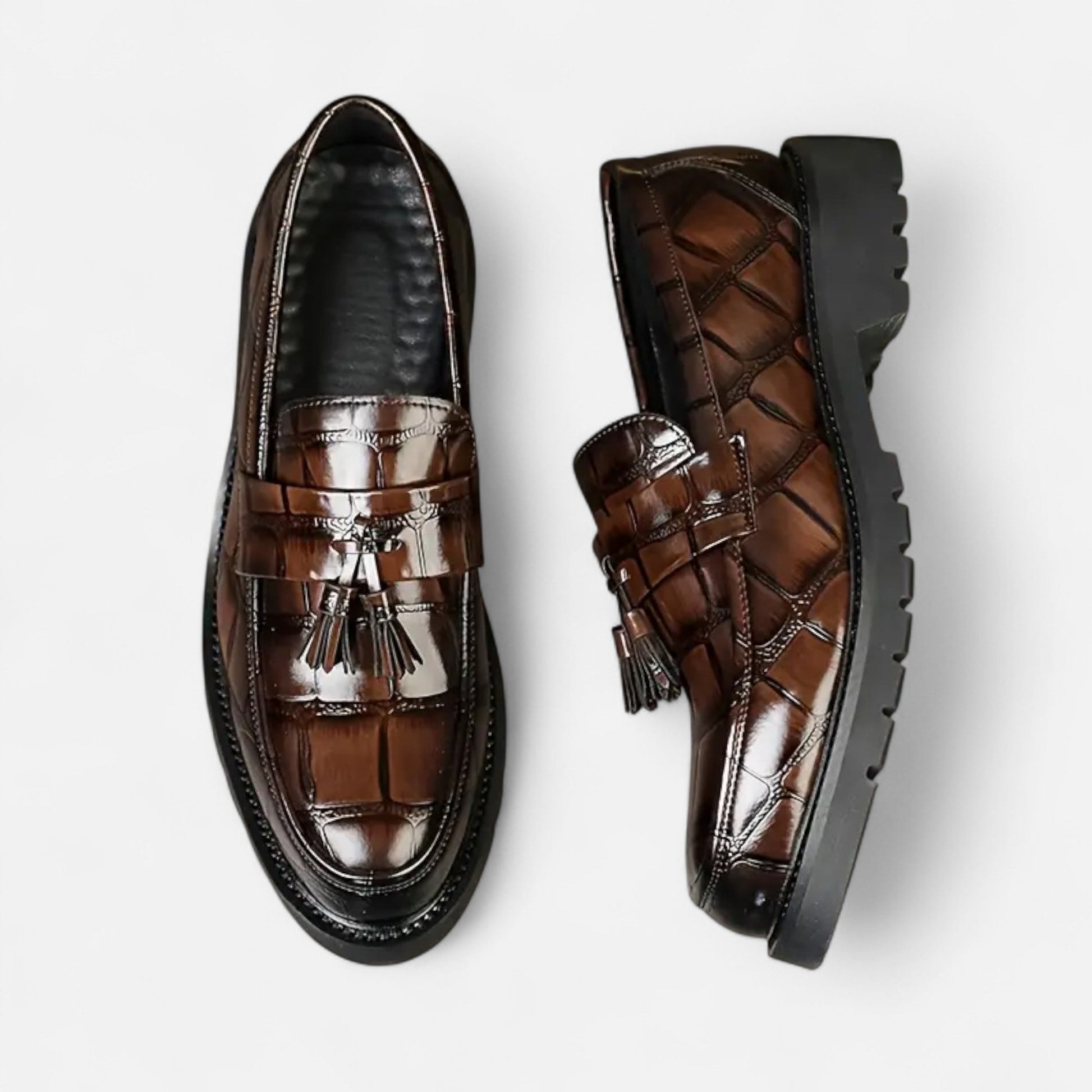 Dorevelle Men’s Loafers – Timeless Vintage Fringe Style