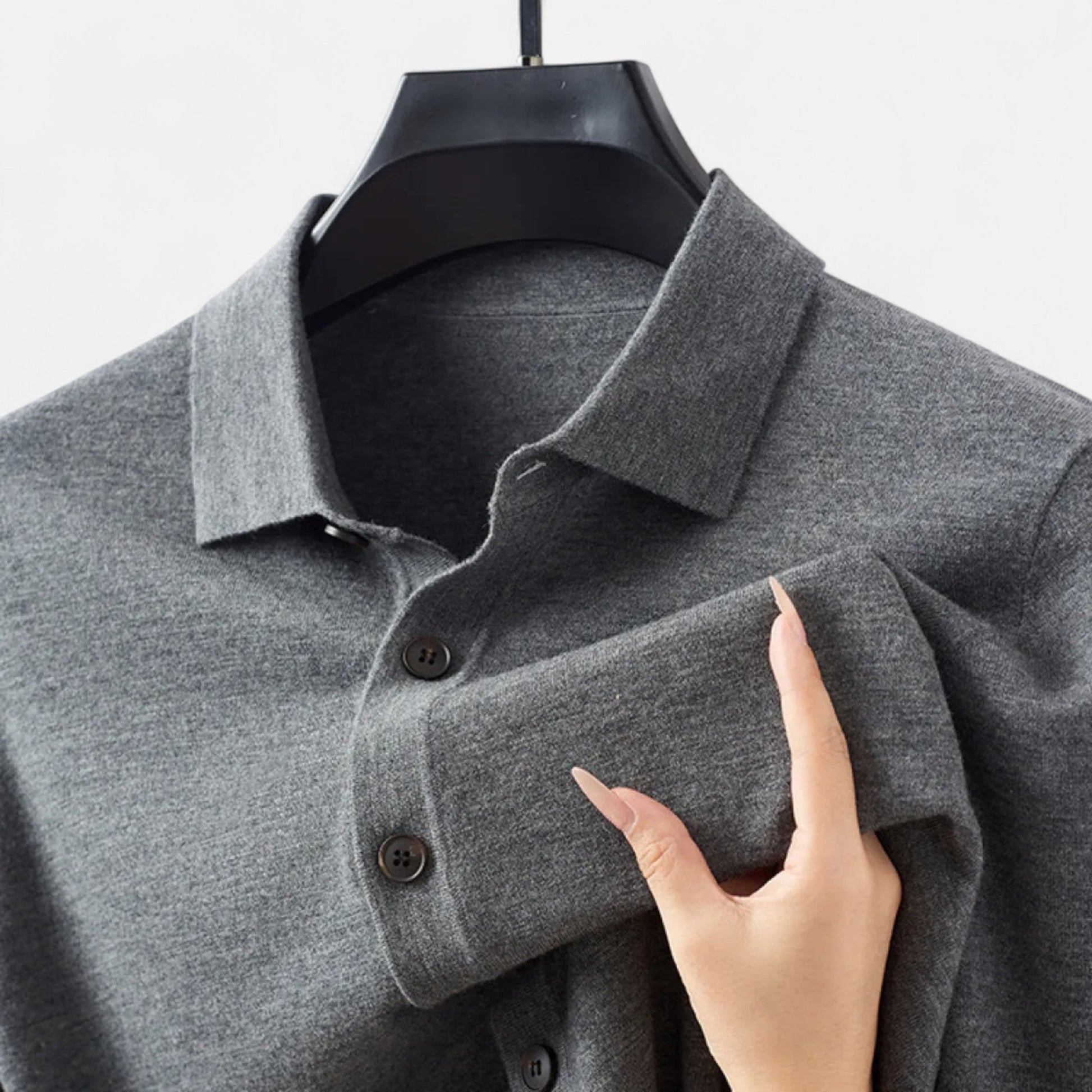 Dorevelle Men’s Wool Sweater – Premium Fine Yarn Button-Up Classic for Timeless Style
