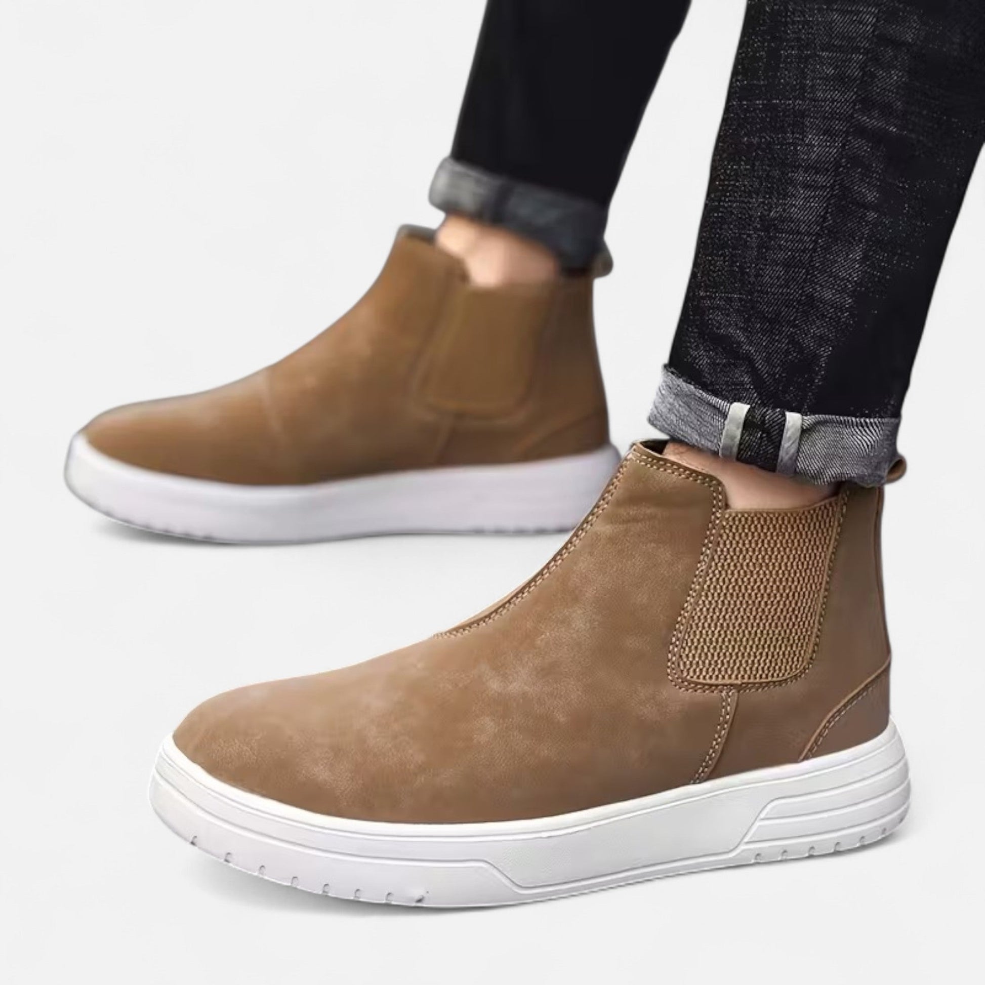 Dorevelle | Herren Vintage Slip-On Schnürstiefeletten für einen zeitlosen Look