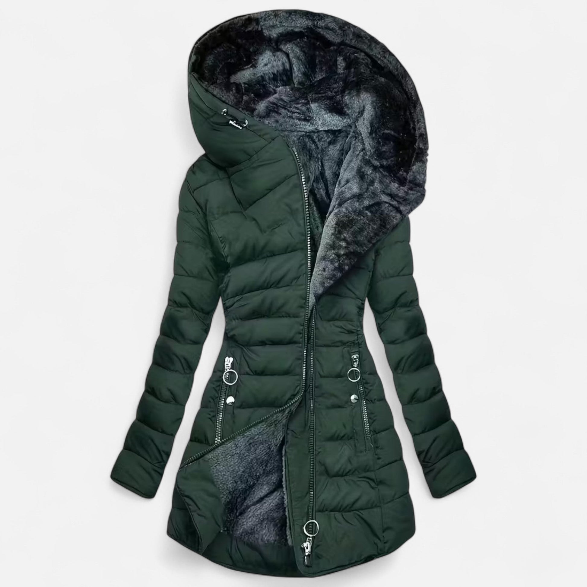 Dorevelle Women's Cozy Fleece-Lined Hooded Jacket for All-Day Comfort