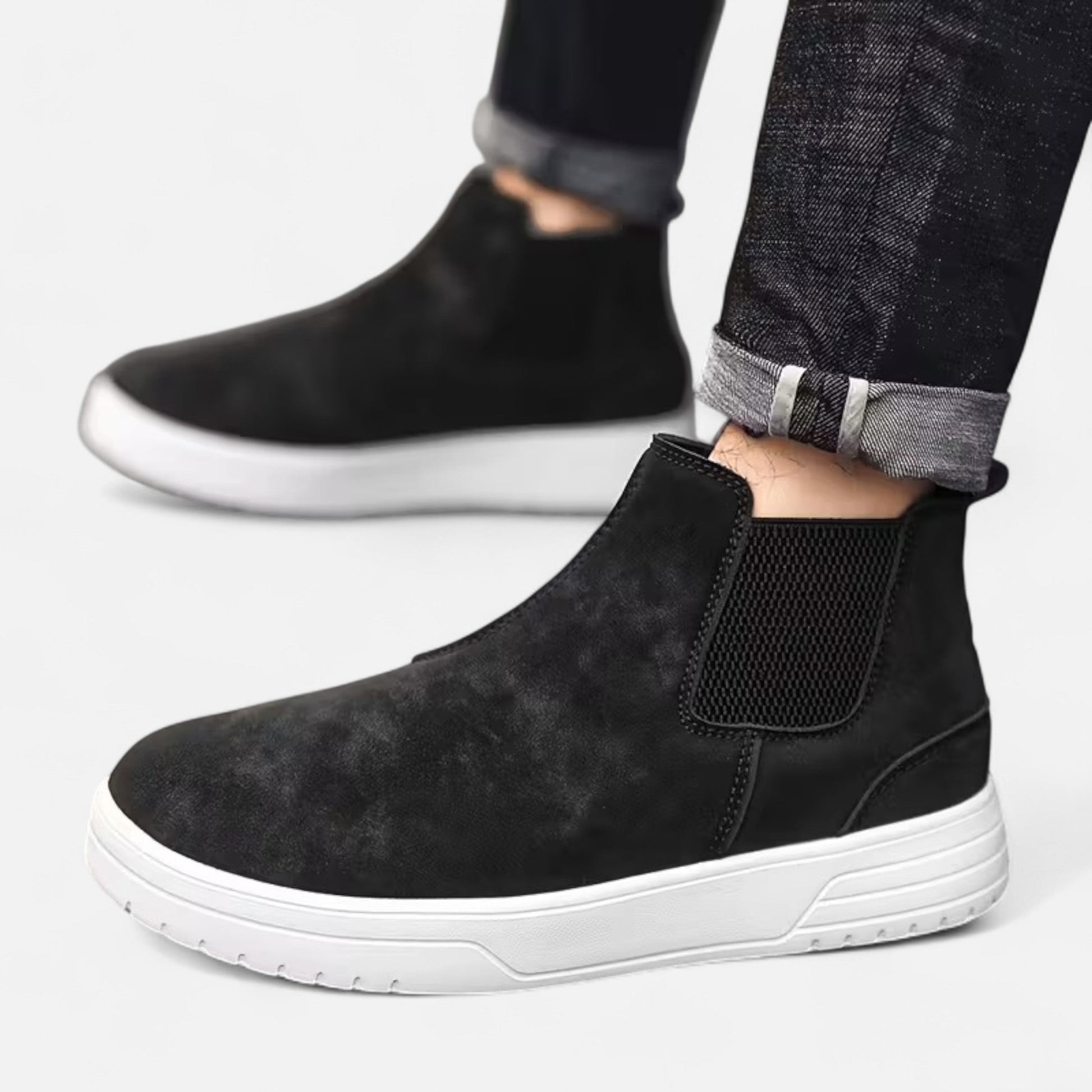 Dorevelle | Herren Vintage Slip-On Schnürstiefeletten für einen zeitlosen Look
