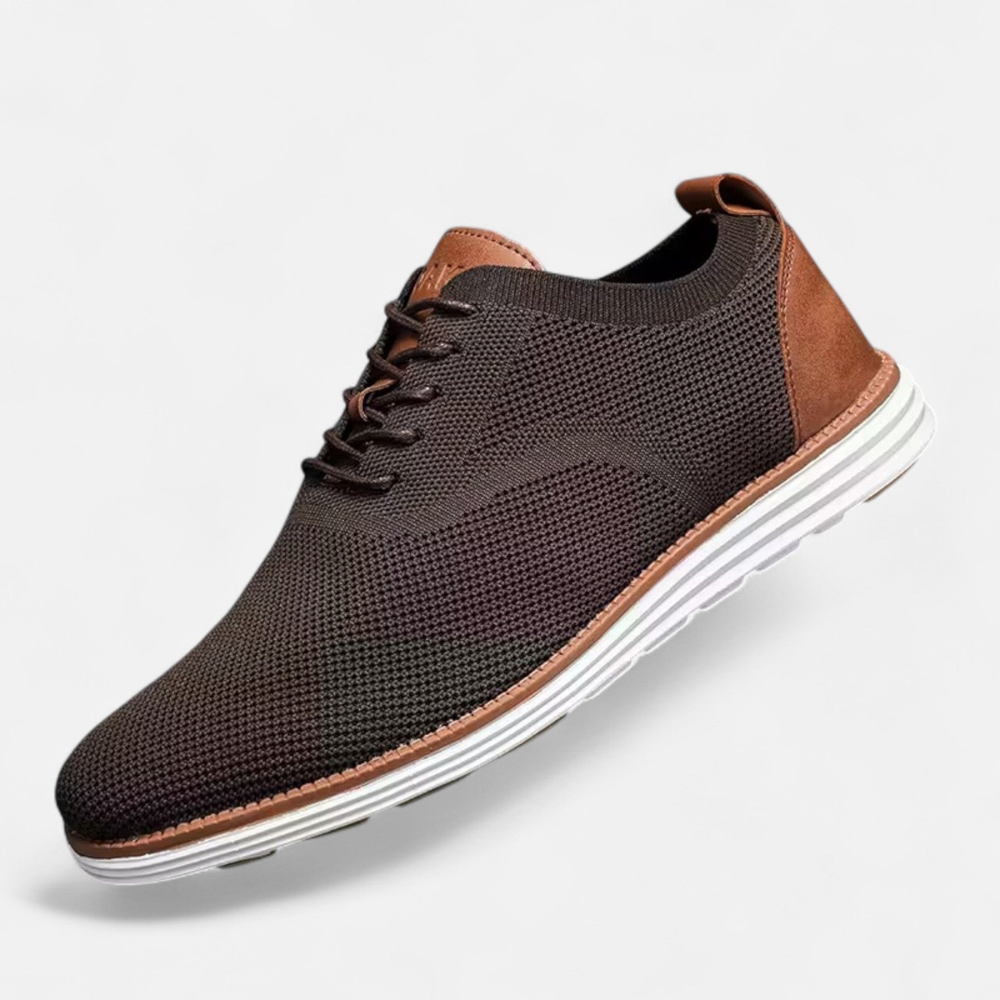 Dorevelle | Herren-Dress-Sneaker – Atmungsaktiver Lederschuh mit Schnürung für stilvolle Eleganz