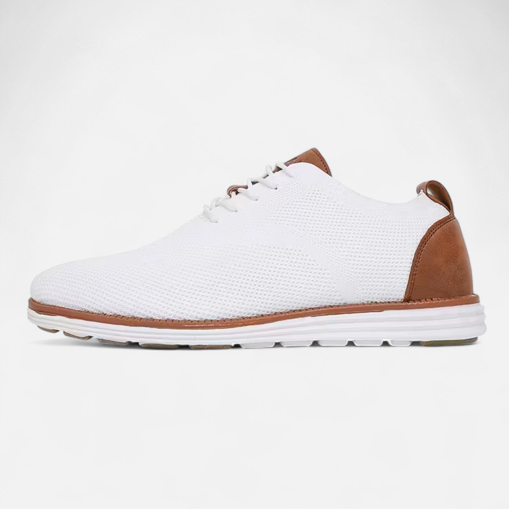 Dorevelle | Herren-Dress-Sneaker – Atmungsaktiver Lederschuh mit Schnürung für stilvolle Eleganz