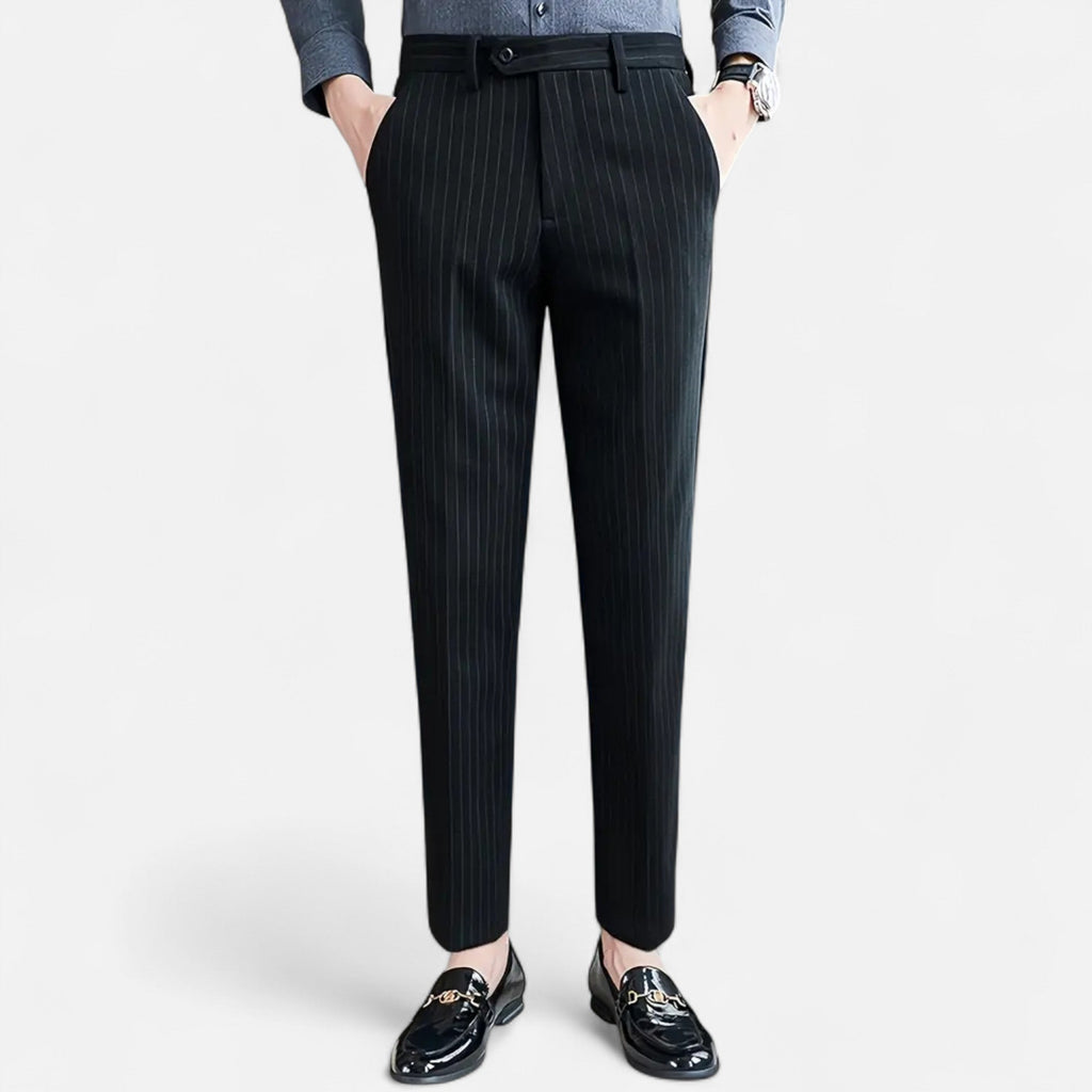 Dorevelle | Herren Anzugshose mit Streifen – Elegante Slim-Fit Business-Mode