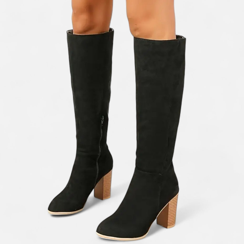 Dorevelle | Women’s Long Boots – Equestrian Light Brown Elegance