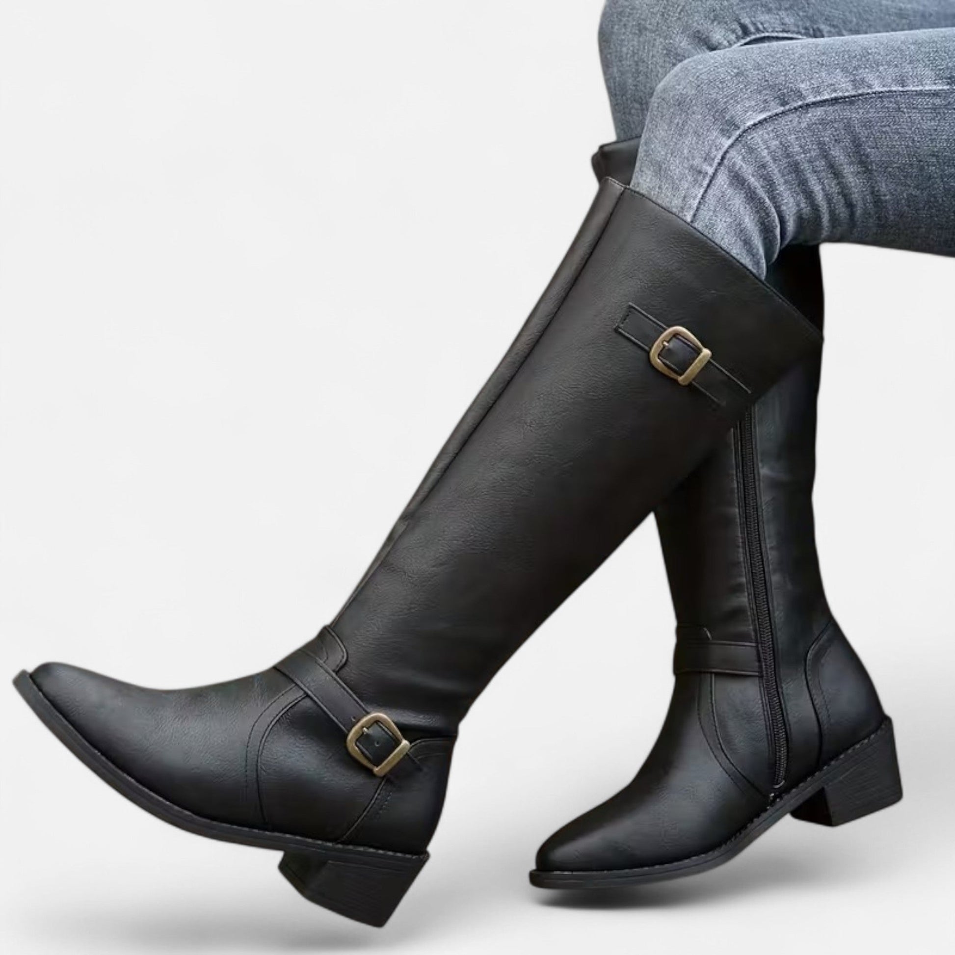 Dorevelle | Women’s Mid-Calf Buckle Boots