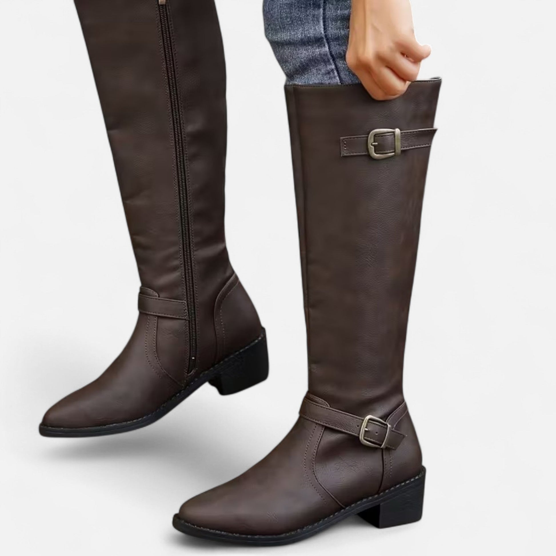 Dorevelle | Women’s Mid-Calf Buckle Boots