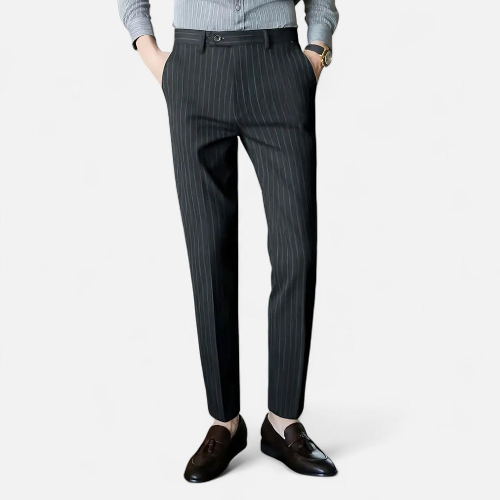 Dorevelle | Herren Anzugshose mit Streifen – Elegante Slim-Fit Business-Mode