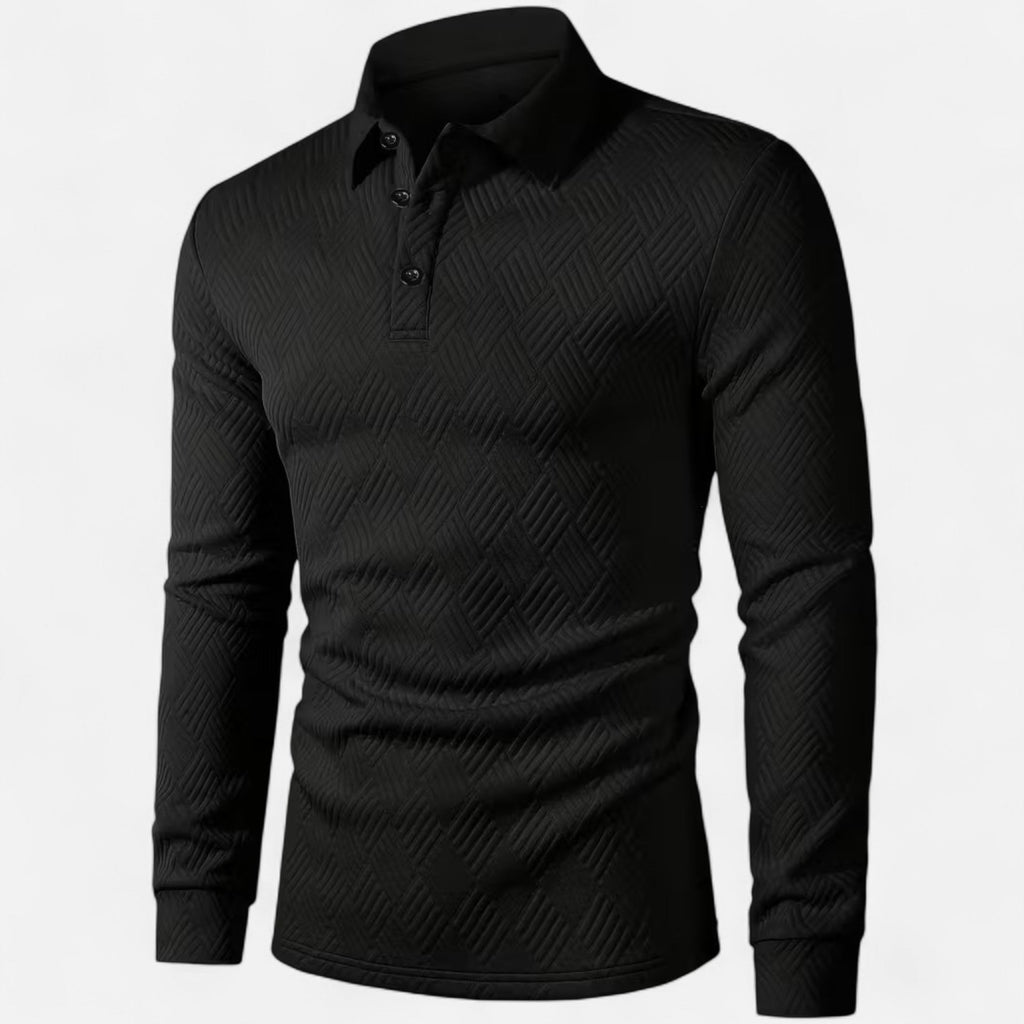 Dorevelle Men’s Classic Long Sleeve Polo Shirt for a Stylish Look