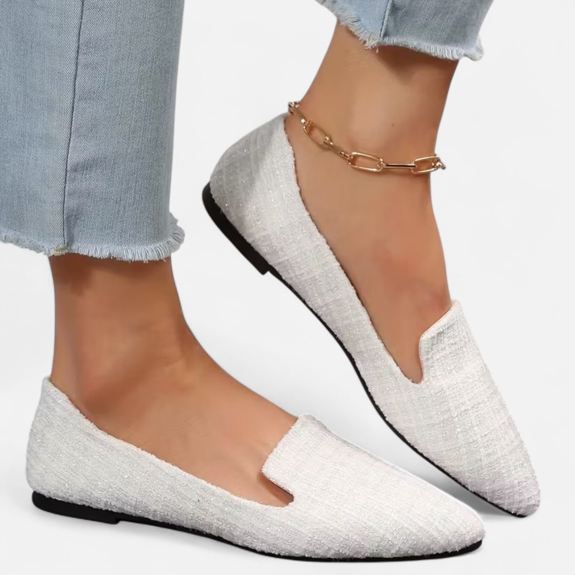 Dorevelle | Women’s Plaid Flats – Pointed Toe Autumn Elegance