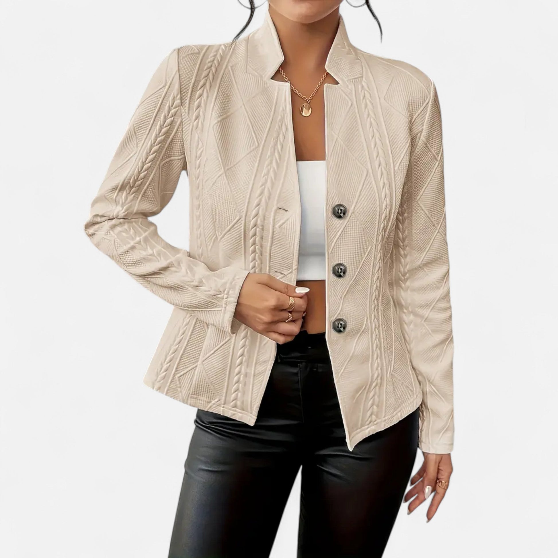 Dorevelle Women’s Elegant Tailored Jacket with Heritage Lapel – Timeless Classic Style
