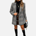 Dorevelle | Damenklassischer Houndstooth-Mantel – Zeitlose Eleganz und Stil