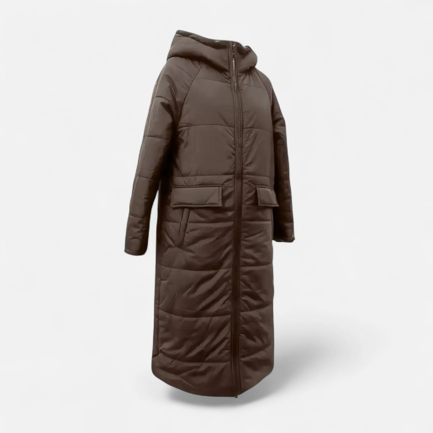 Dorevella | Women’s Long Padded Coat – Fleece Winter Elegance