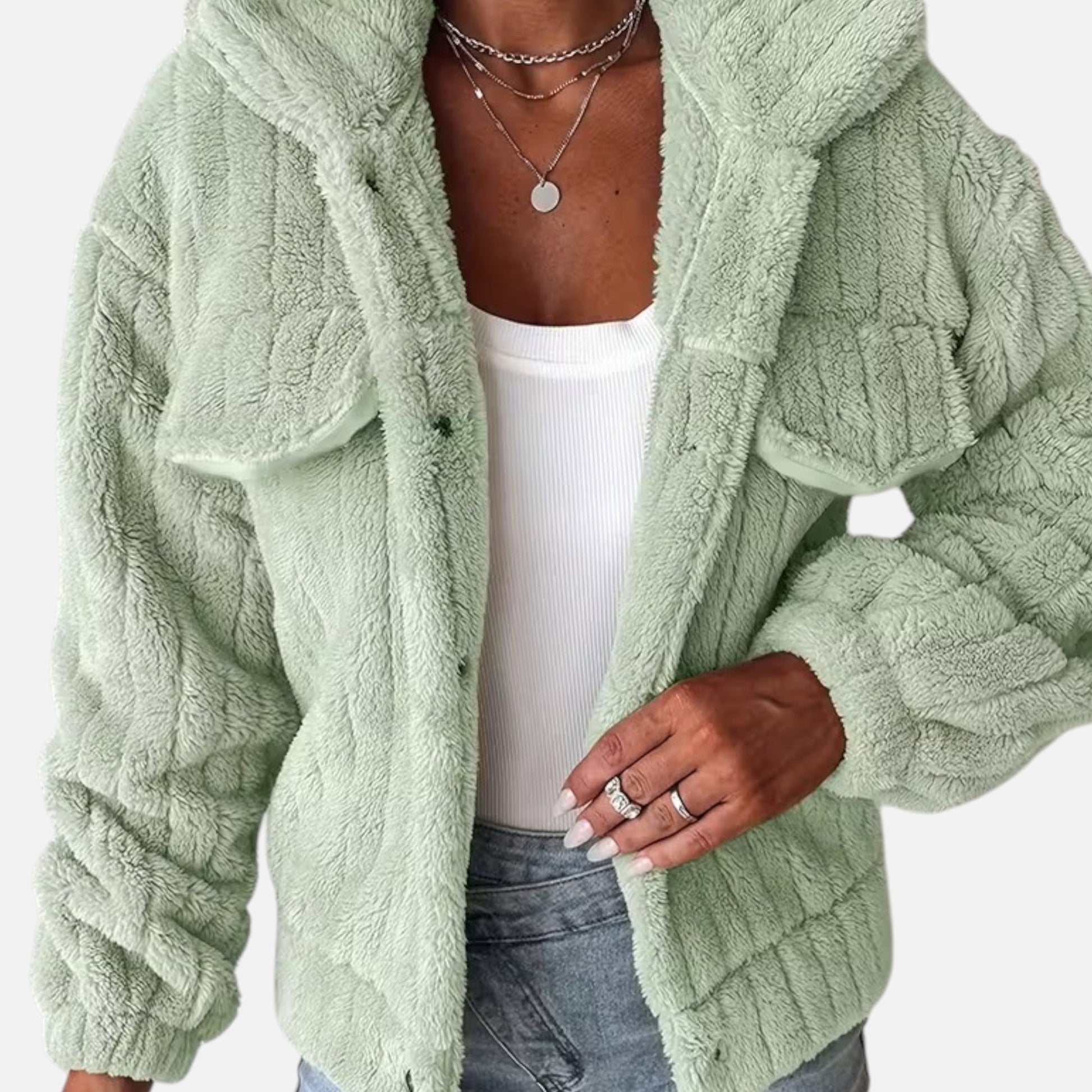 Dorevelle Women's Cozy Plush Casual Jacket for Comfort and Style