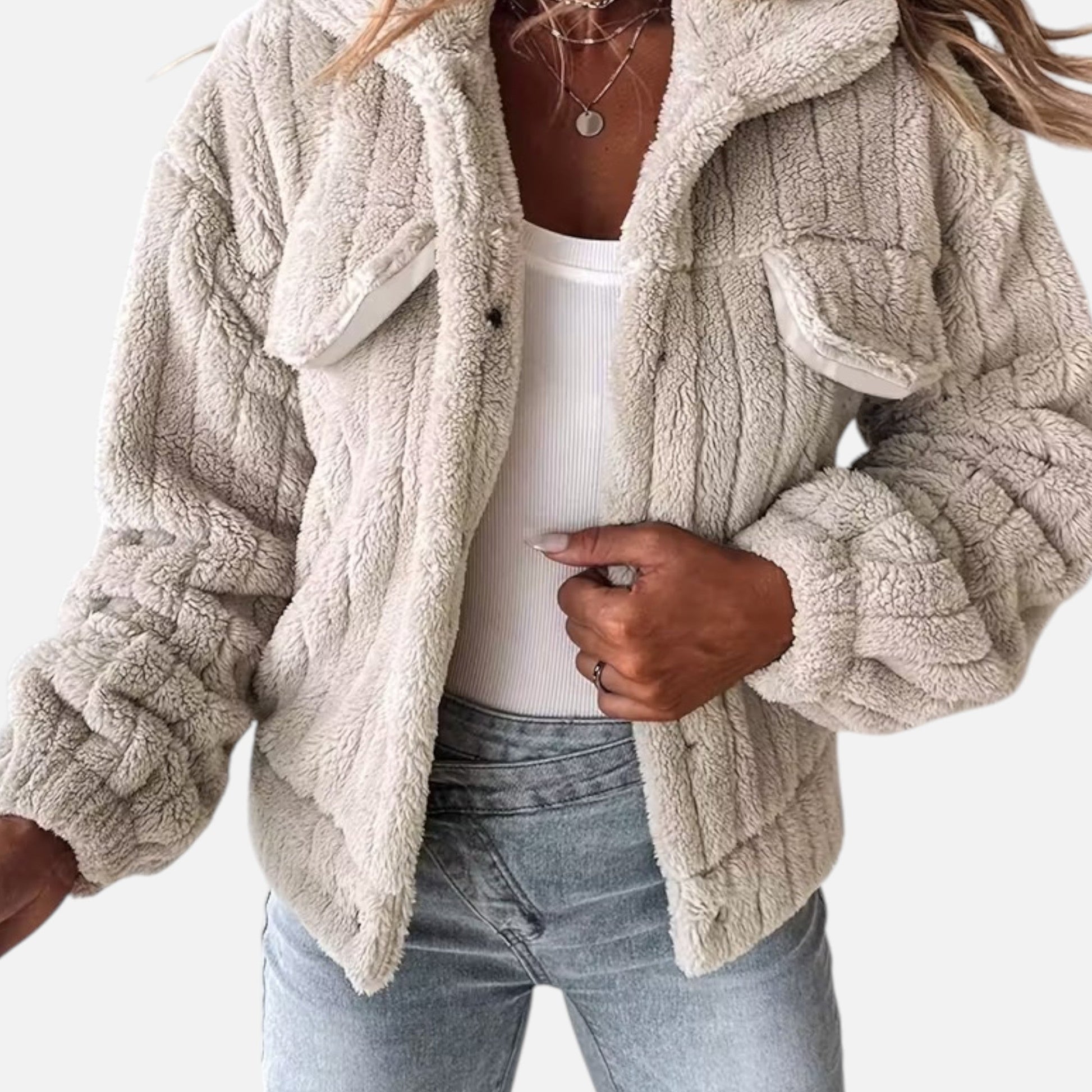 Dorevelle Women's Cozy Plush Casual Jacket for Comfort and Style