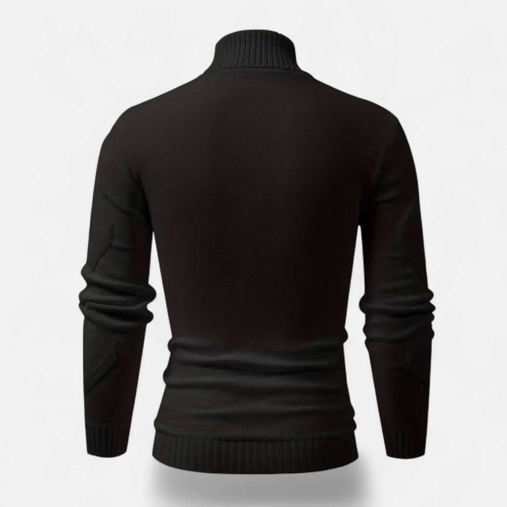 Dorevelle Men’s Cozy Rib-Knit Turtleneck Sweater for Stylish Warmth