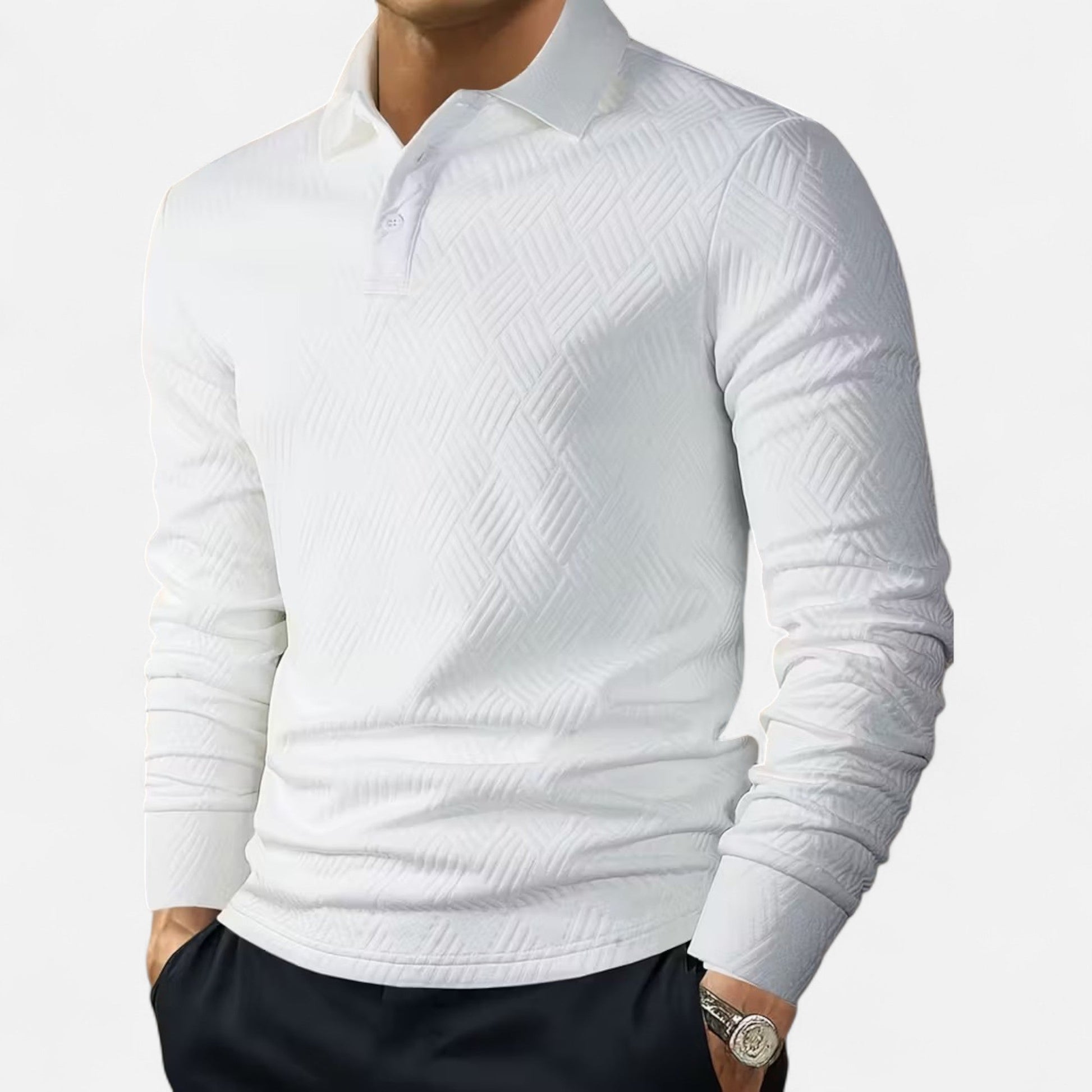Dorevelle Men’s Classic Long Sleeve Polo Shirt for a Stylish Look