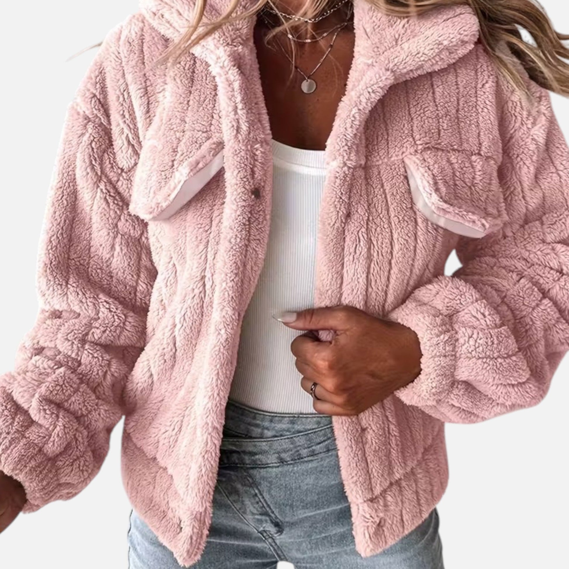 Dorevelle Women's Cozy Plush Casual Jacket for Comfort and Style
