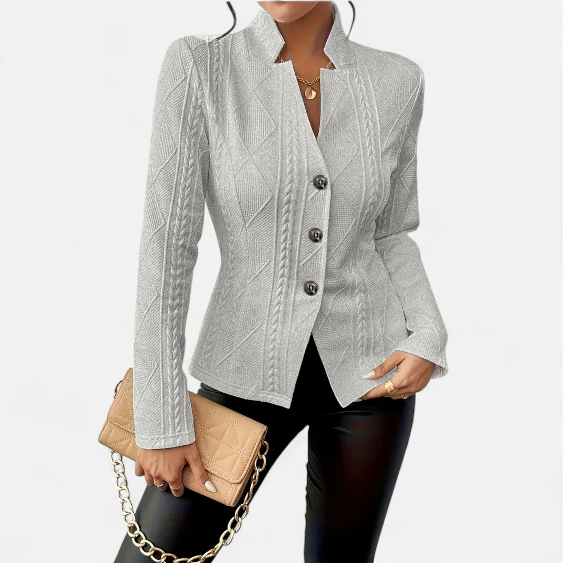 Dorevelle Women’s Elegant Tailored Jacket with Heritage Lapel – Timeless Classic Style