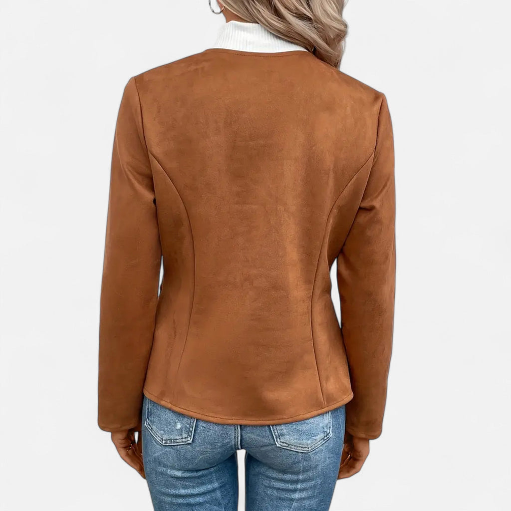 Dorevelle | Damen-Cropped-Jacke – Schlanke ZIP-Optik für stilvolle Eleganz