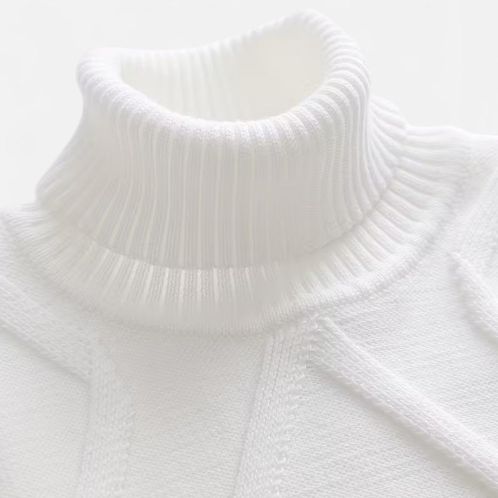 Dorevelle Men’s Cozy Rib-Knit Turtleneck Sweater for Stylish Warmth