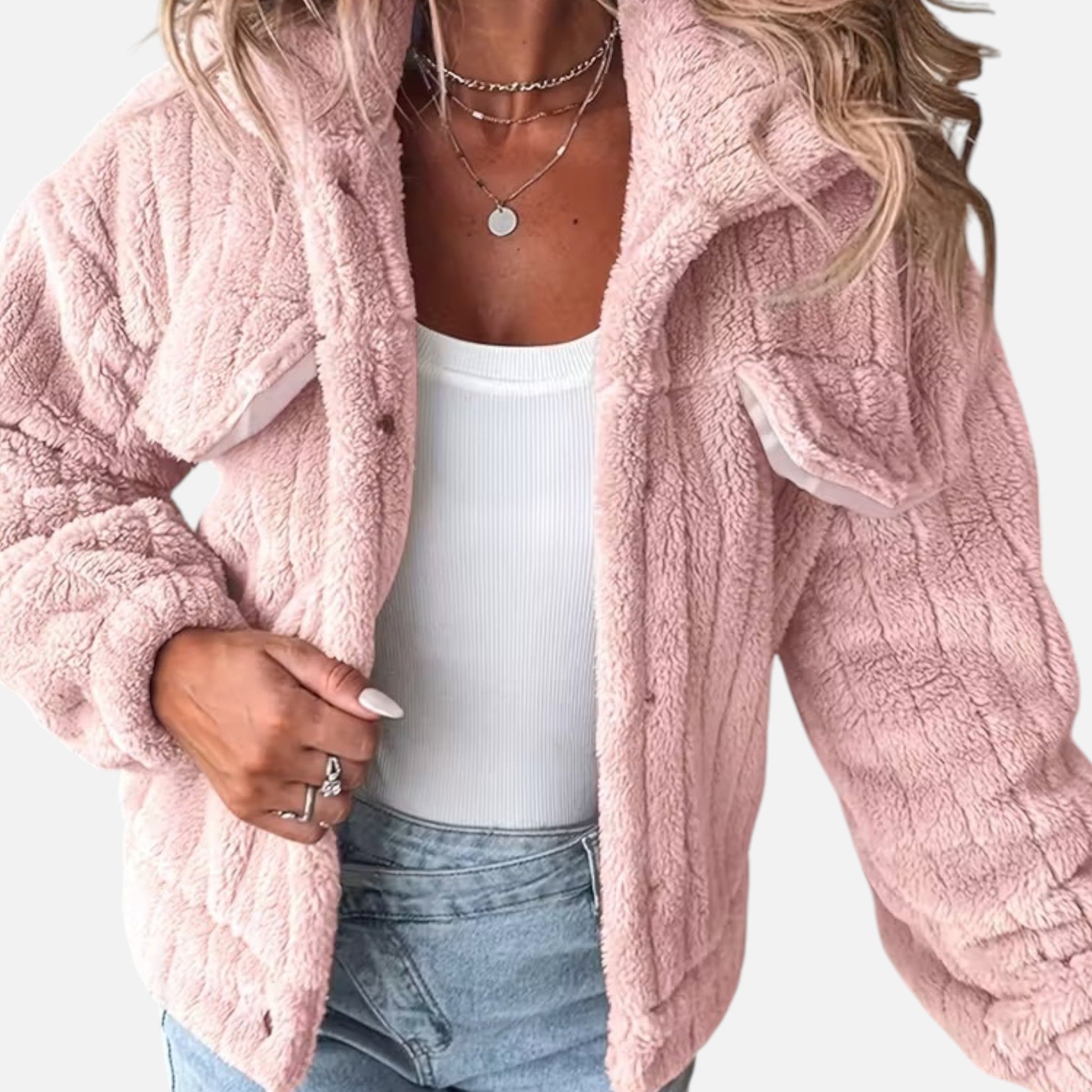Dorevelle Women's Cozy Plush Casual Jacket for Comfort and Style