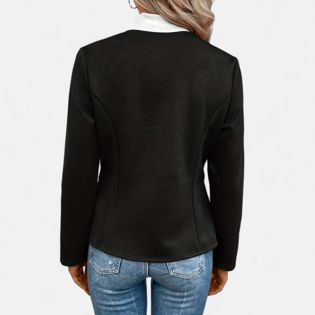 Dorevelle | Damen-Cropped-Jacke – Schlanke ZIP-Optik für stilvolle Eleganz