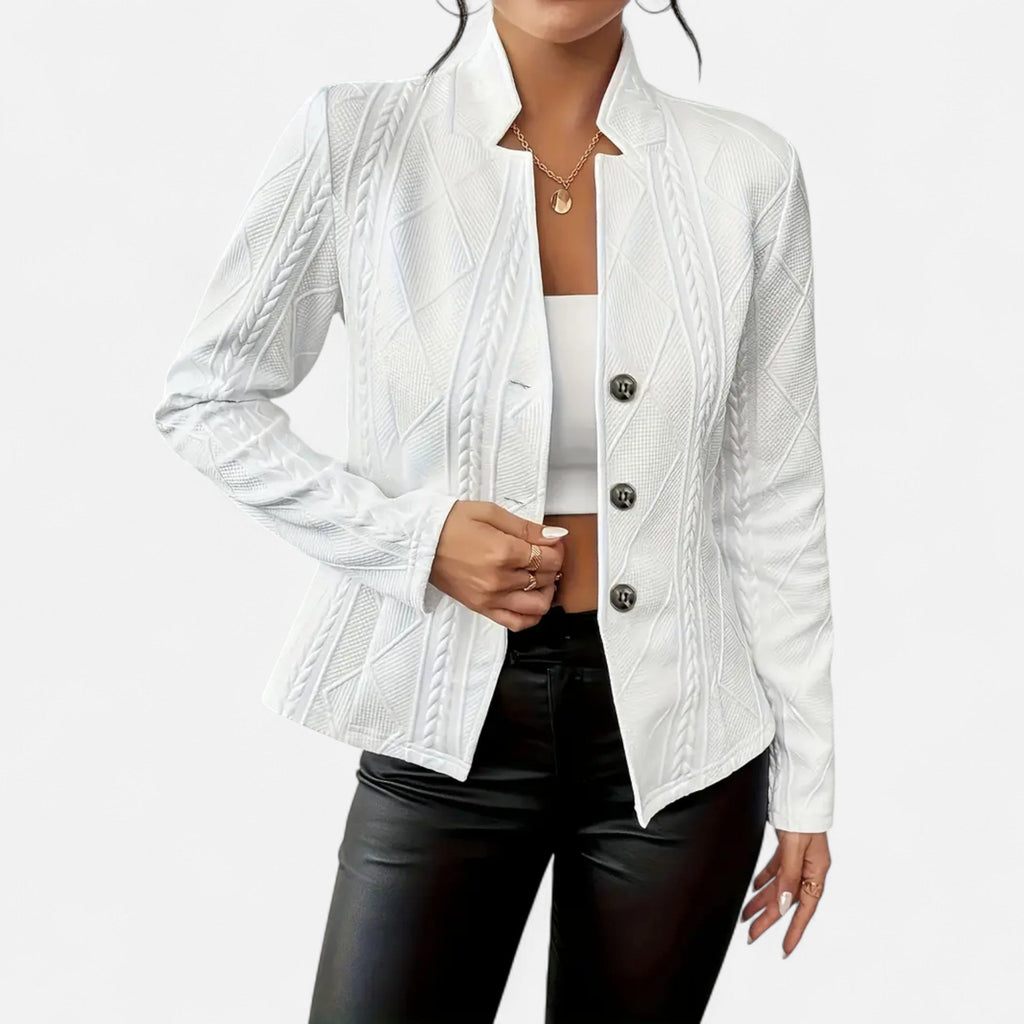 Dorevelle Women’s Elegant Tailored Jacket with Heritage Lapel – Timeless Classic Style