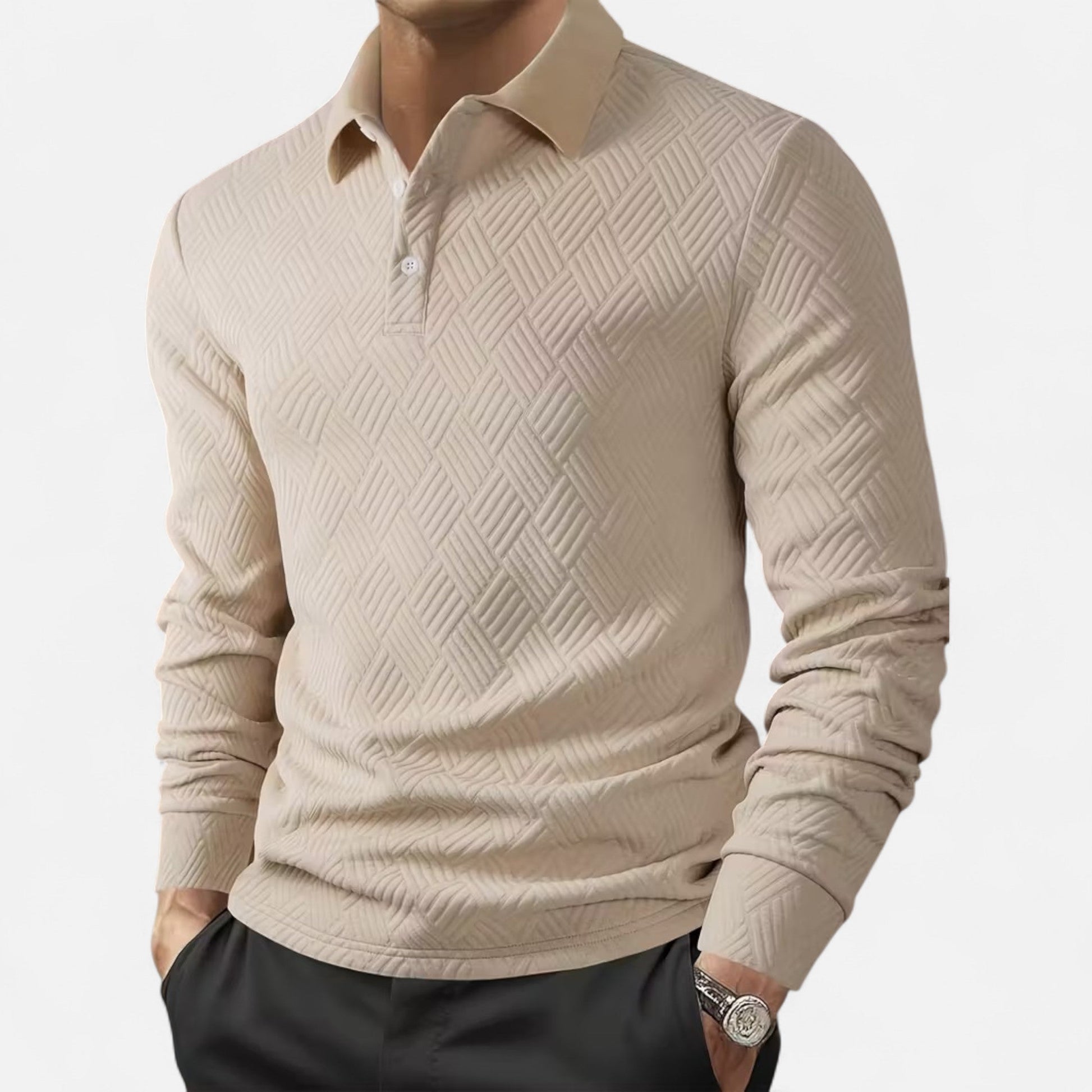 Dorevelle Men’s Classic Long Sleeve Polo Shirt for a Stylish Look