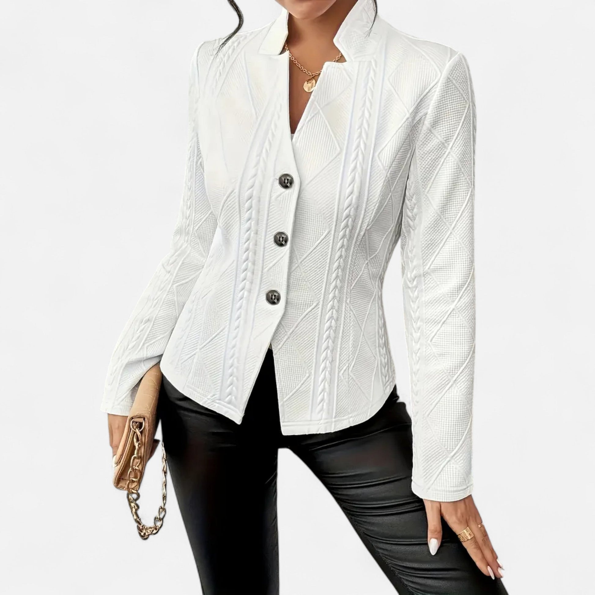 Dorevelle Women’s Elegant Tailored Jacket with Heritage Lapel – Timeless Classic Style