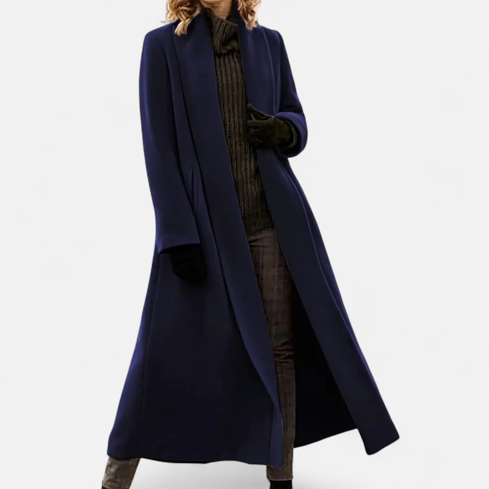Dorevelle Women's Plus Size Overcoat with Stylish Lapel Collar for Elegant Look