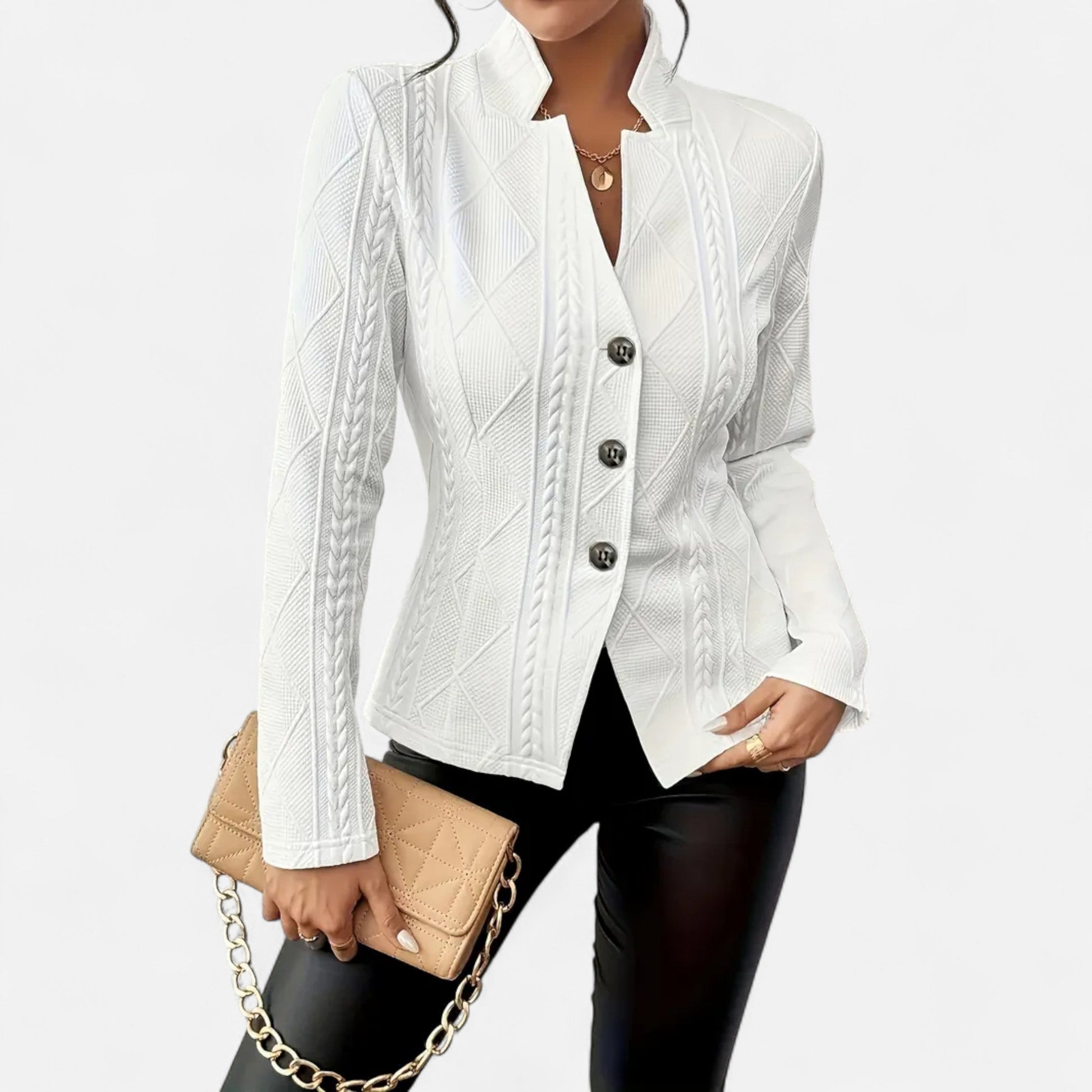 Dorevelle Women’s Elegant Tailored Jacket with Heritage Lapel – Timeless Classic Style