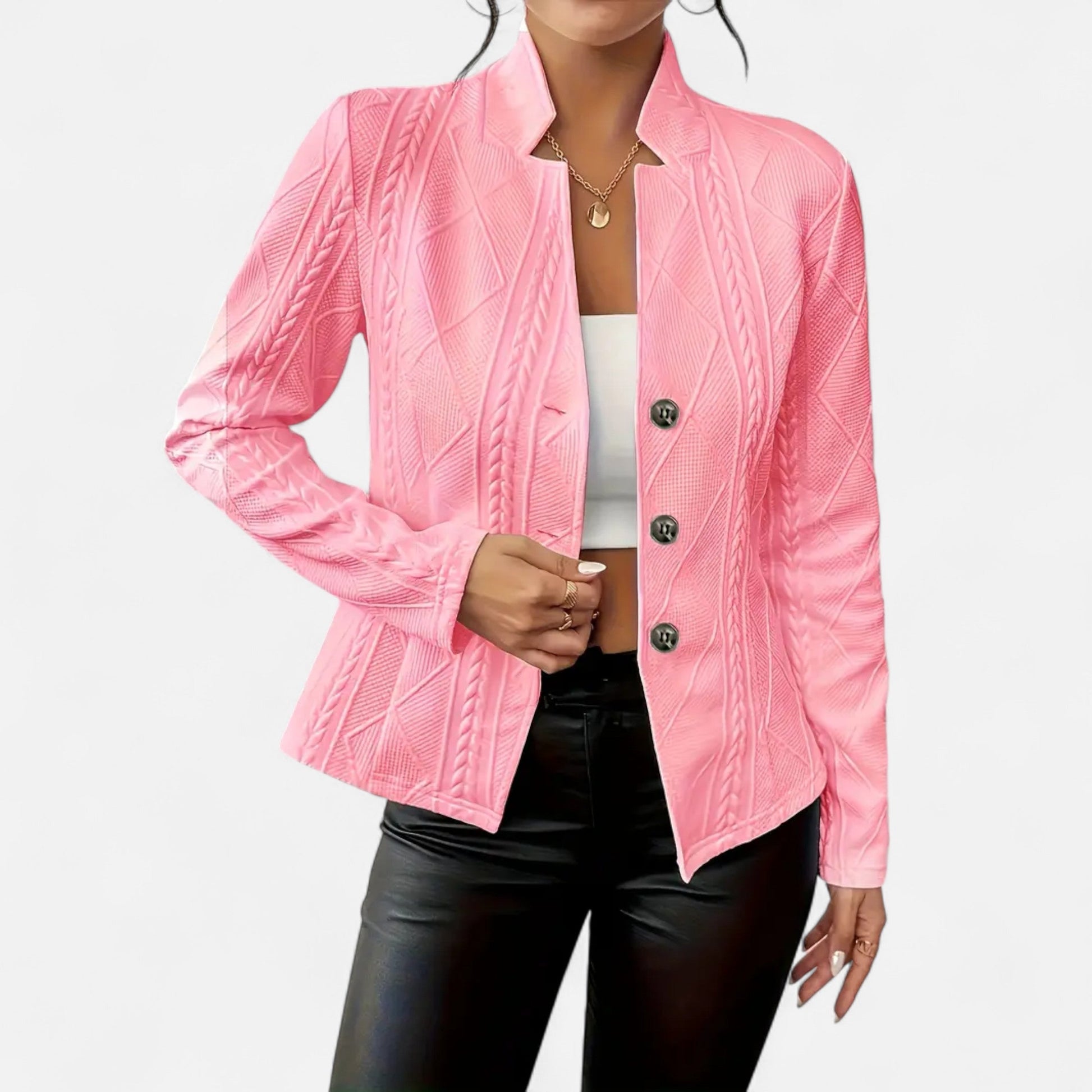 Dorevelle Women’s Elegant Tailored Jacket with Heritage Lapel – Timeless Classic Style