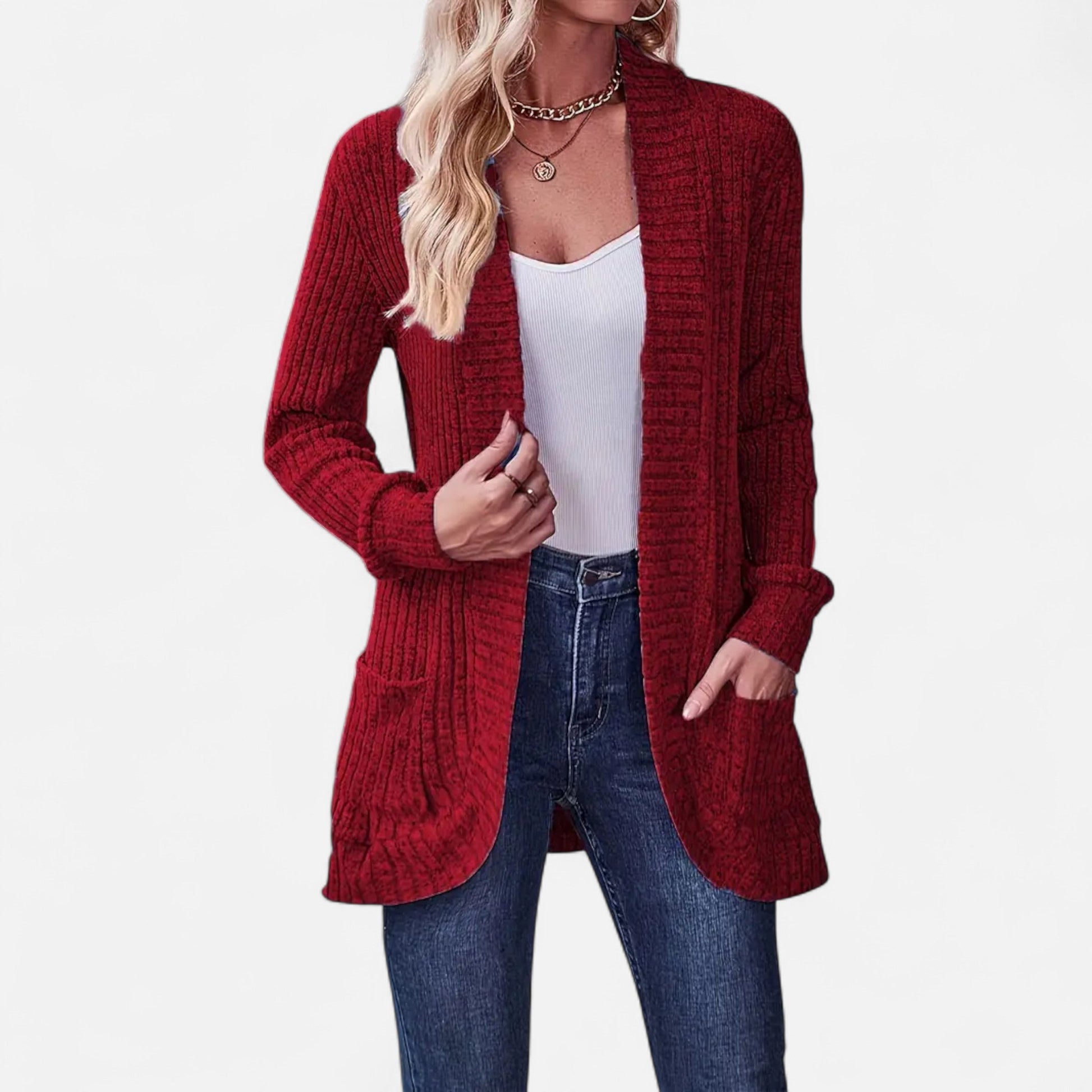 Dorevelle | Frauen Strick-Cardigan – Elegantes Alltagsmust-Hemd