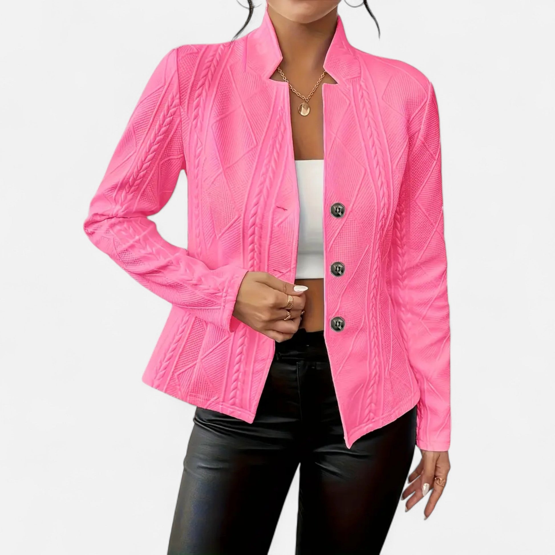 Dorevelle Women’s Elegant Tailored Jacket with Heritage Lapel – Timeless Classic Style