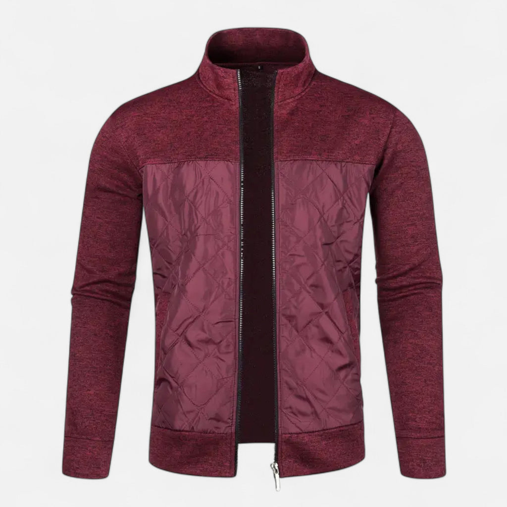 Dorevelle | Men’s Zip Jacket – Refined Knit Autumn Elegance