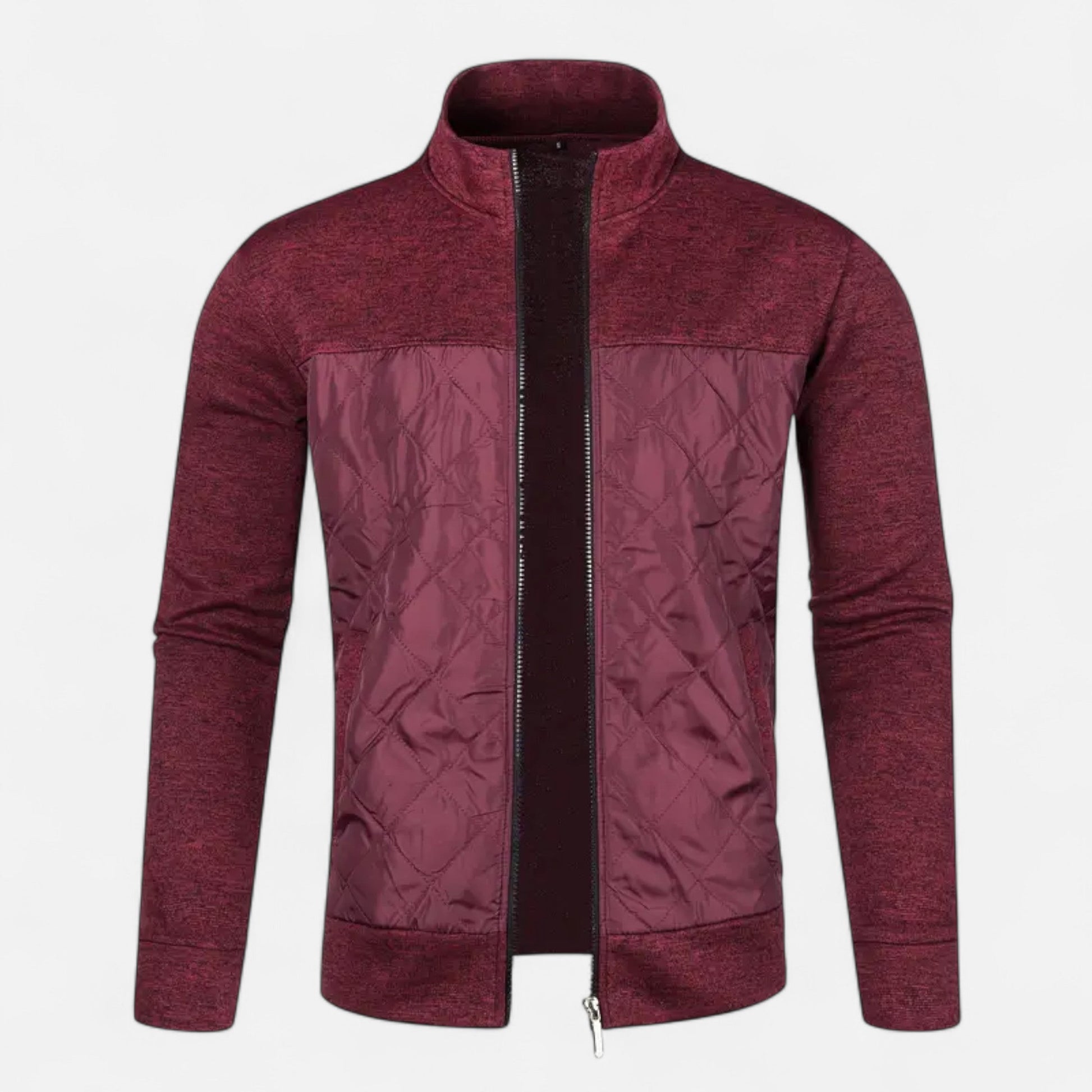 Dorevelle | Men’s Zip Jacket – Refined Knit Autumn Elegance