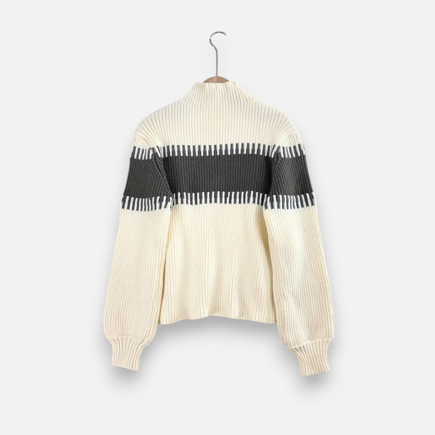 Dorevelle | Ensemble en Maille pour Femmes – Pullover à Col Haut et Jupe Mi-Longue Élégante