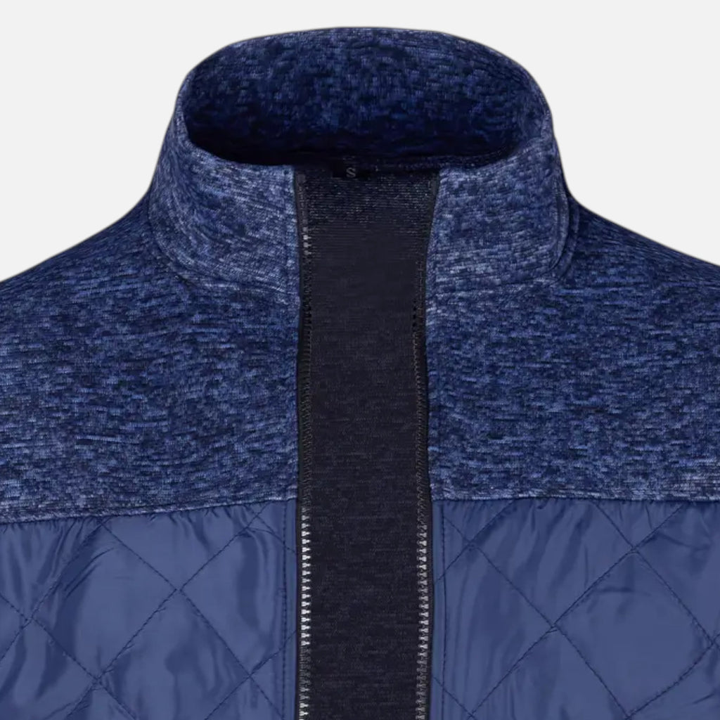 Dorevelle | Men’s Zip Jacket – Refined Knit Autumn Elegance