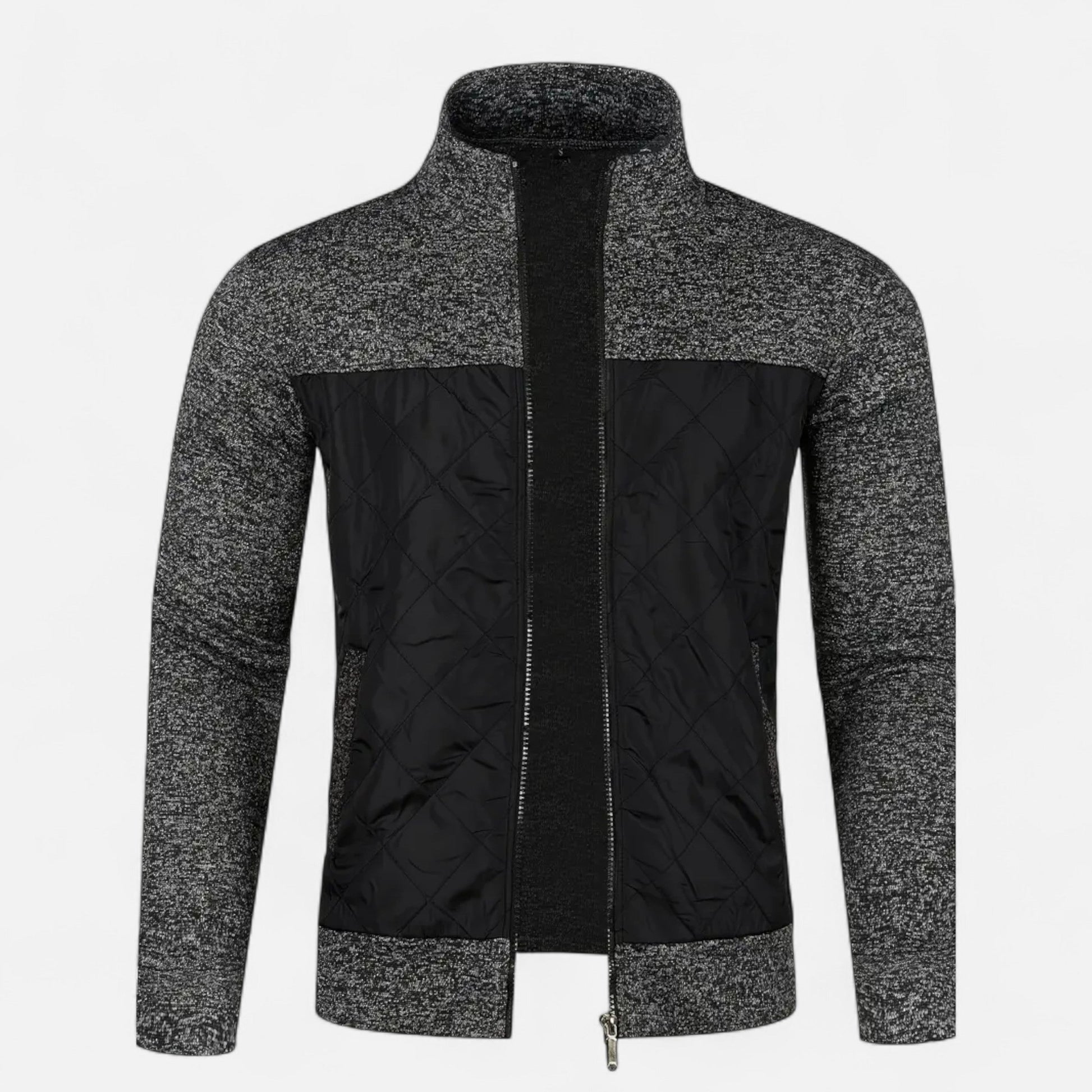 Dorevelle | Men’s Zip Jacket – Refined Knit Autumn Elegance