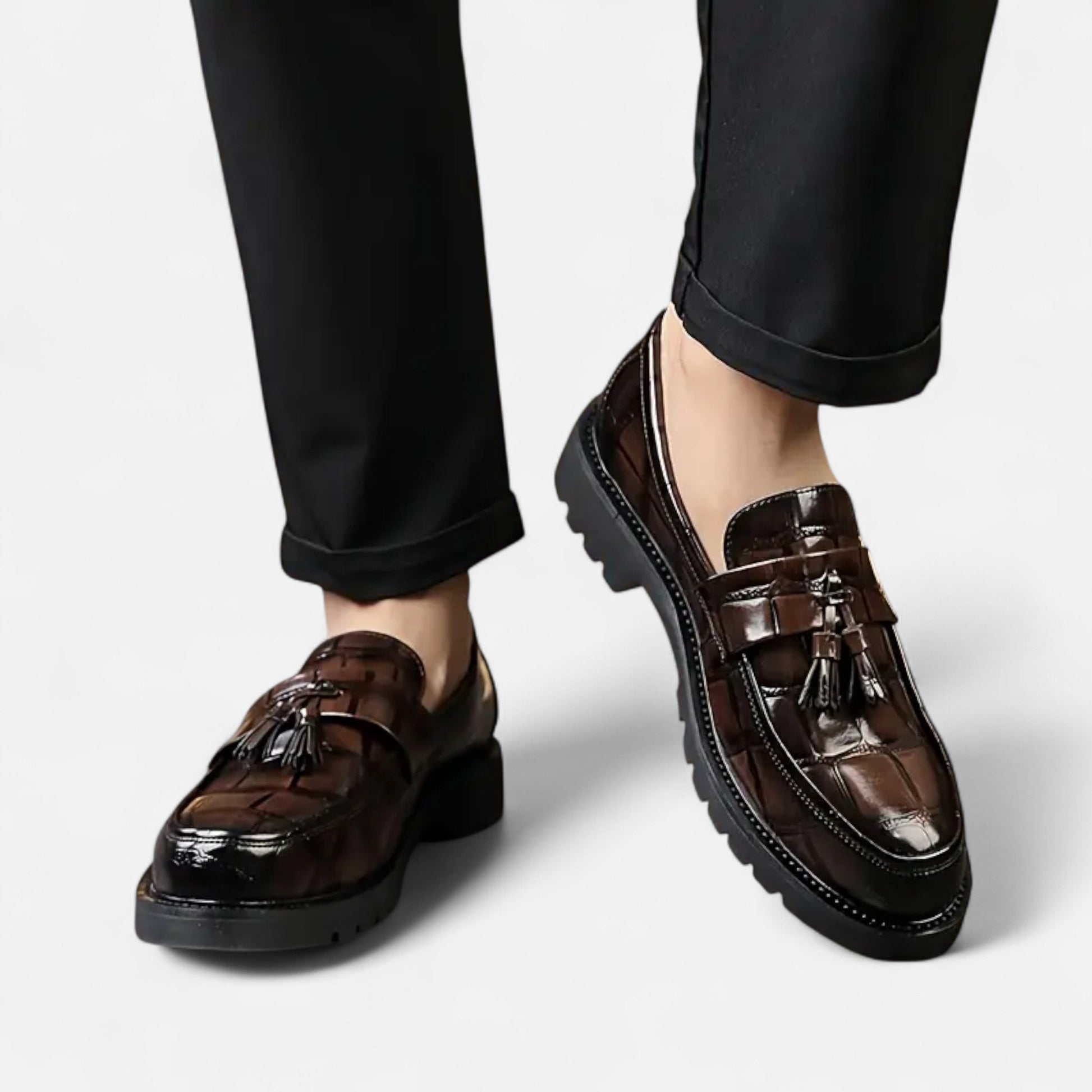 Dorevelle Men’s Loafers – Timeless Vintage Fringe Style