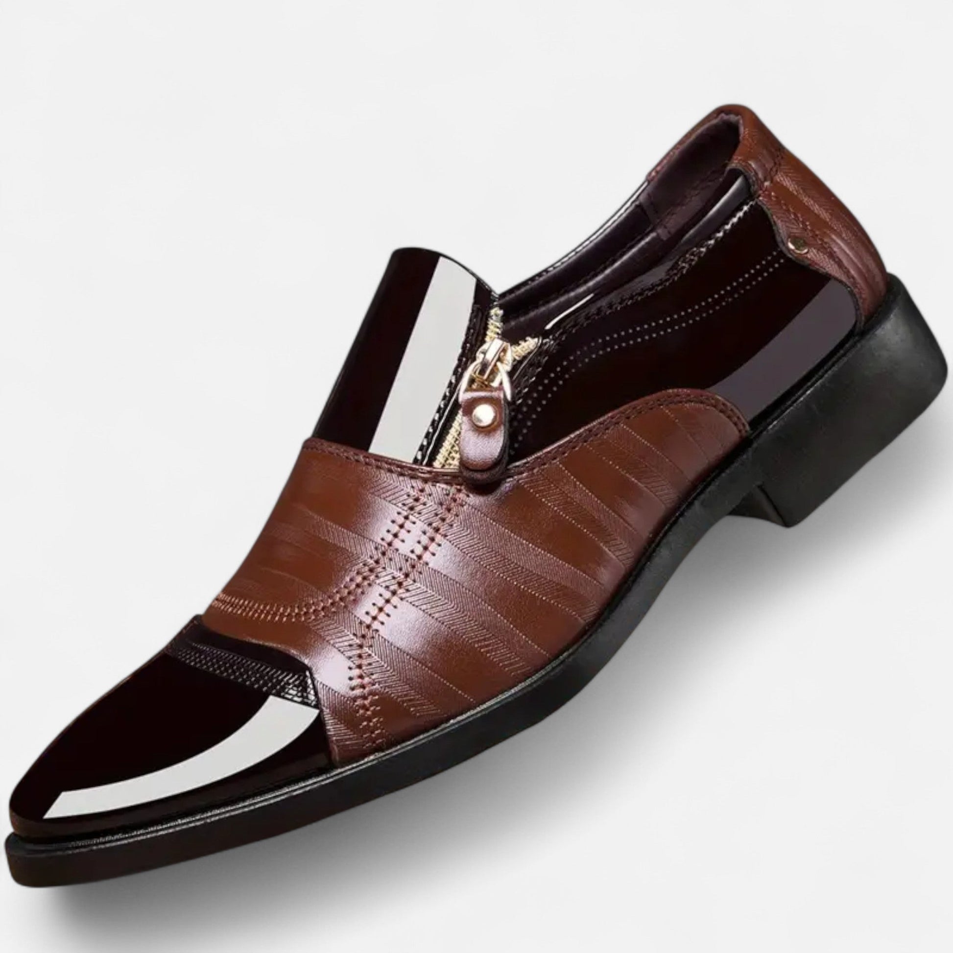 Dorevelle | Herren glänzende Business-Schuhe – Spitzzehen im britischen Stil für elegante Auftritte