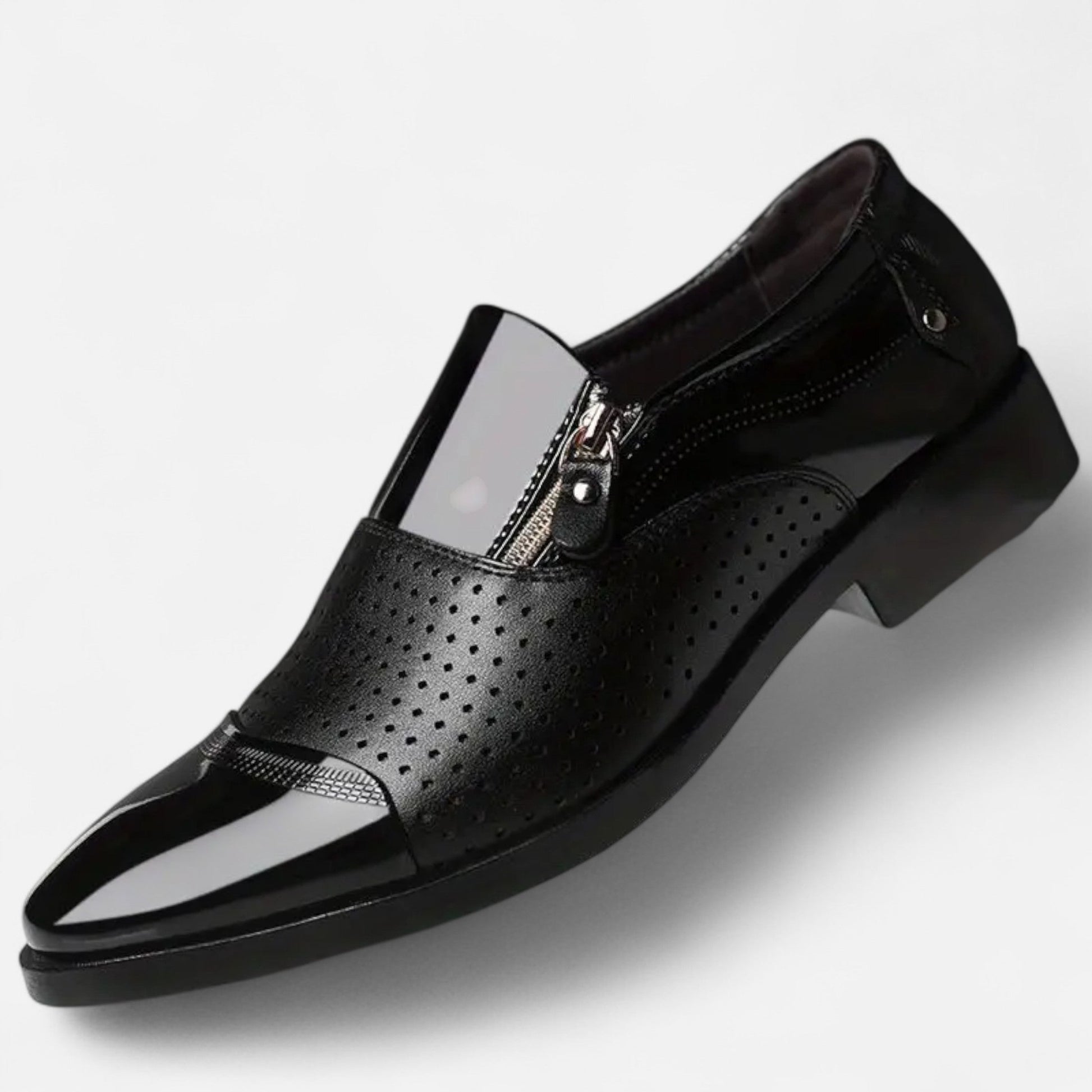 Dorevelle | Herren glänzende Business-Schuhe – Spitzzehen im britischen Stil für elegante Auftritte