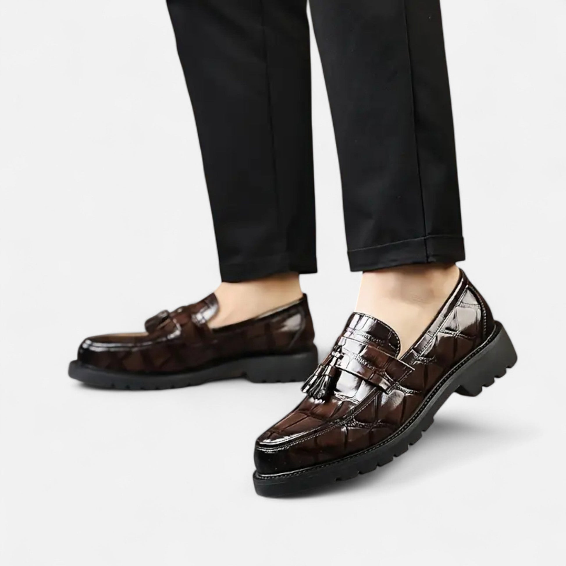 Dorevelle Men’s Loafers – Timeless Vintage Fringe Style