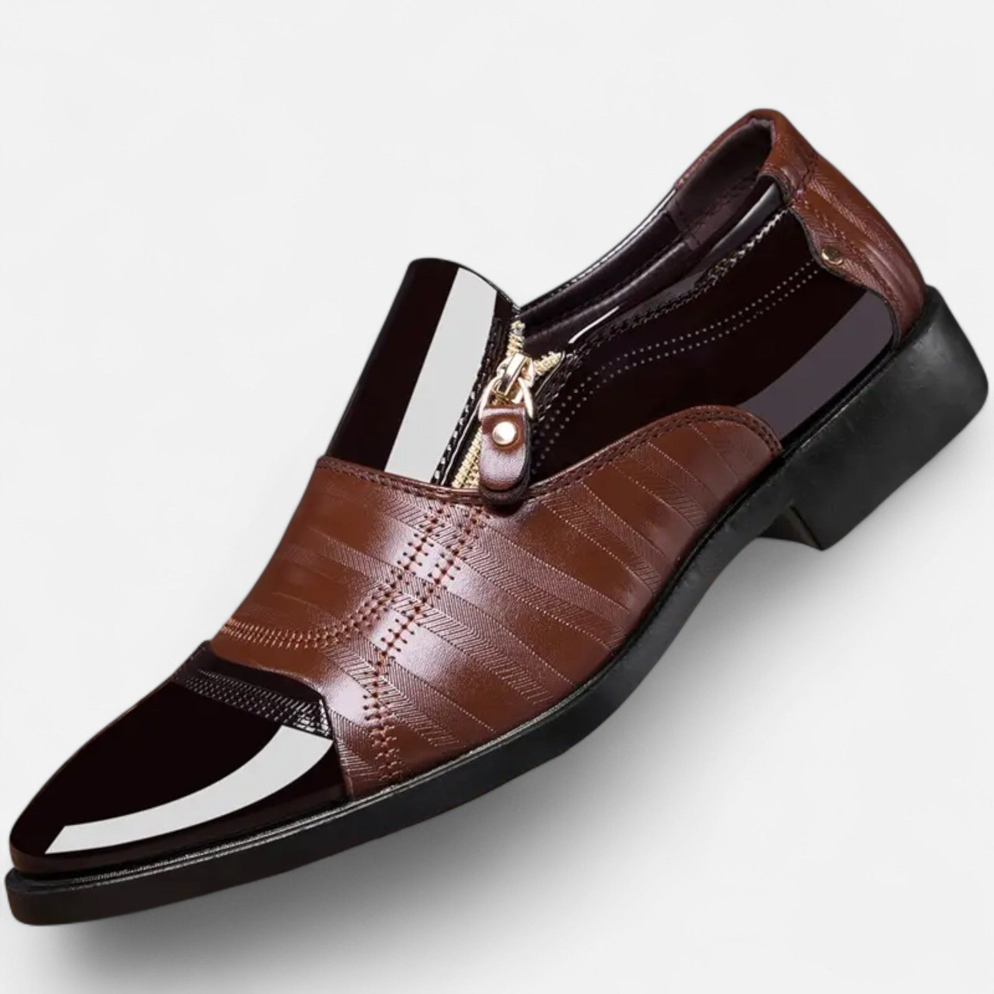 Dorevelle | Herren glänzende Business-Schuhe – Spitzzehen im britischen Stil für elegante Auftritte